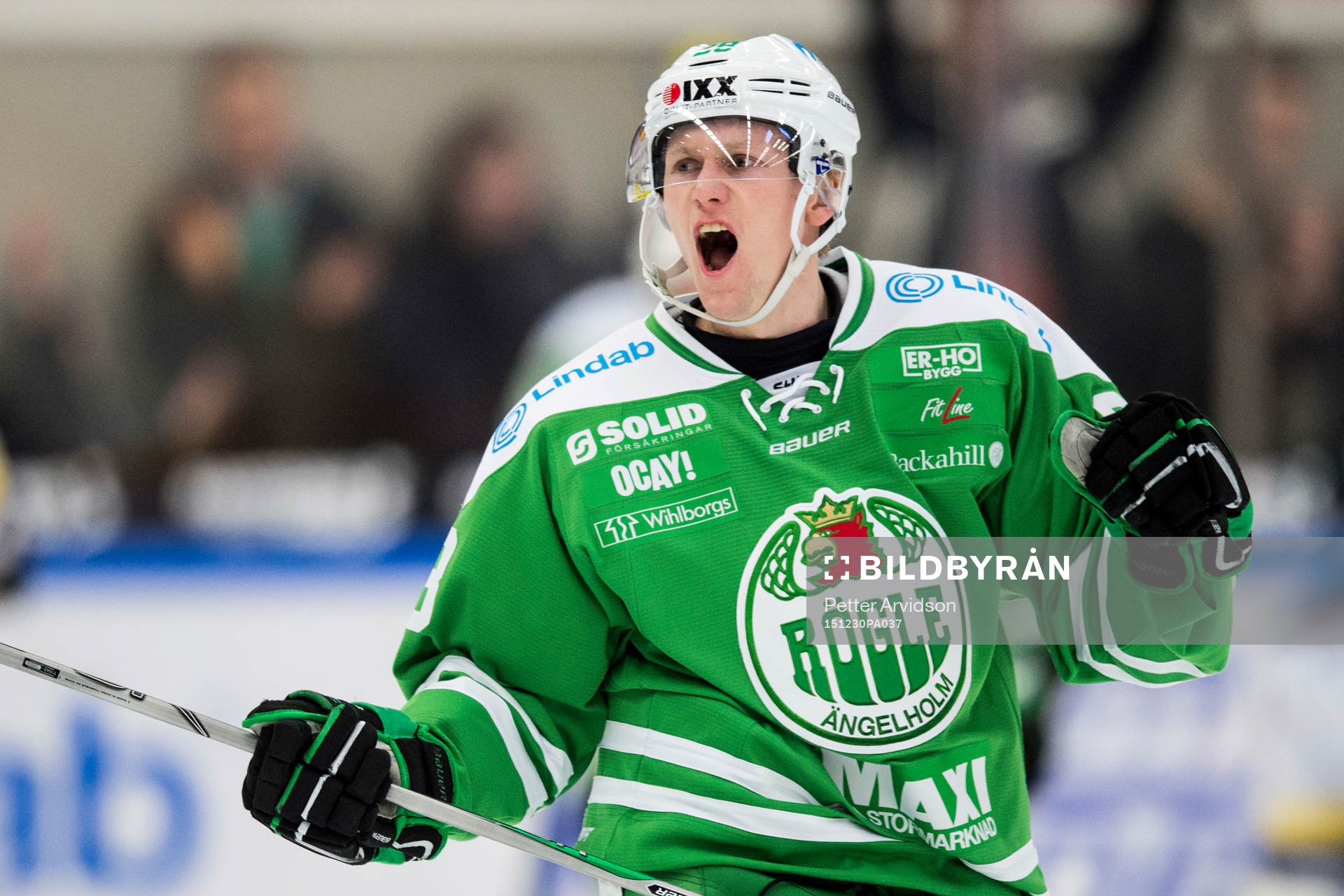 Rögles Emil Kristensen Löjborg jublar