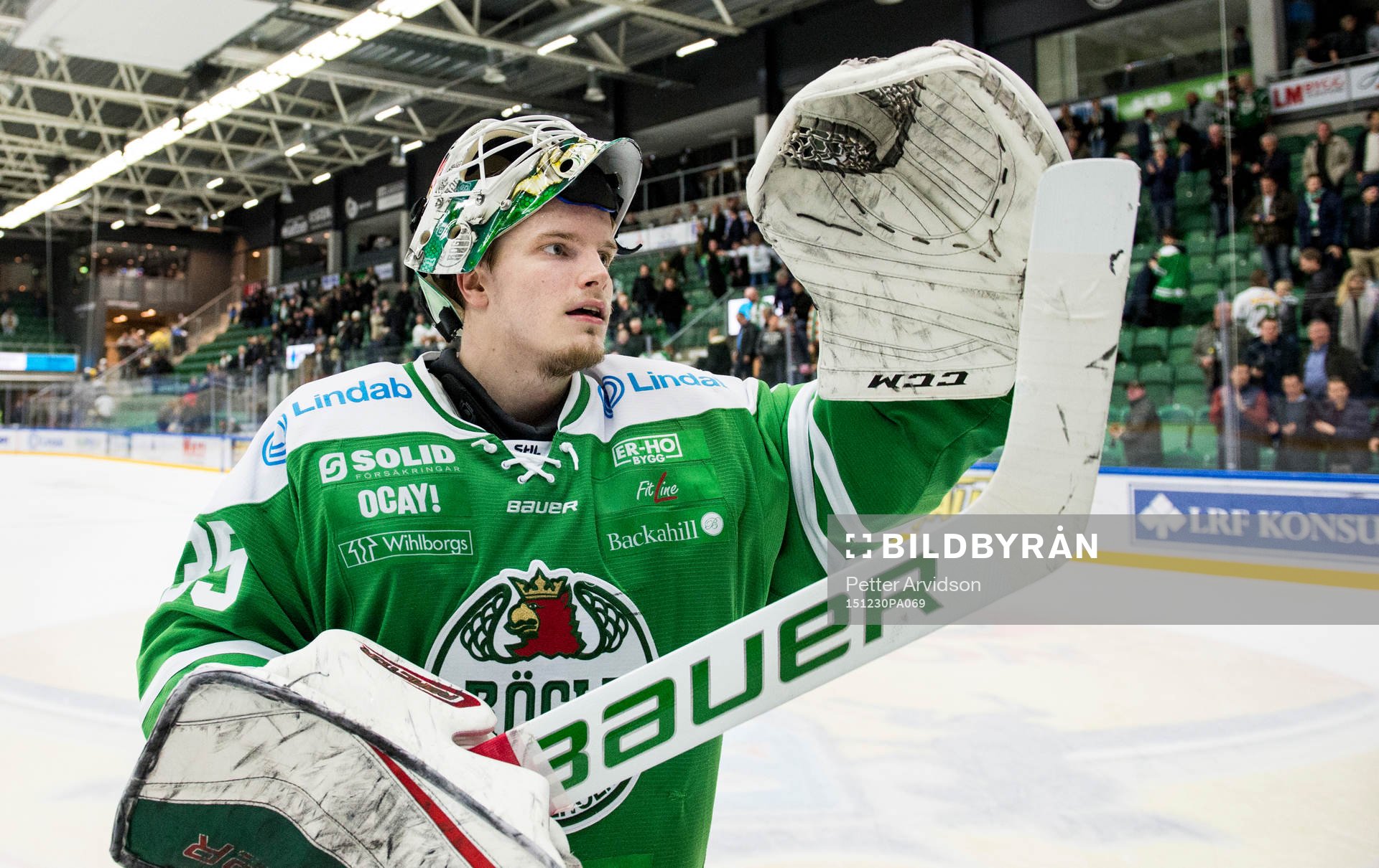 Rögles målvakt Oscar Dansk jublar