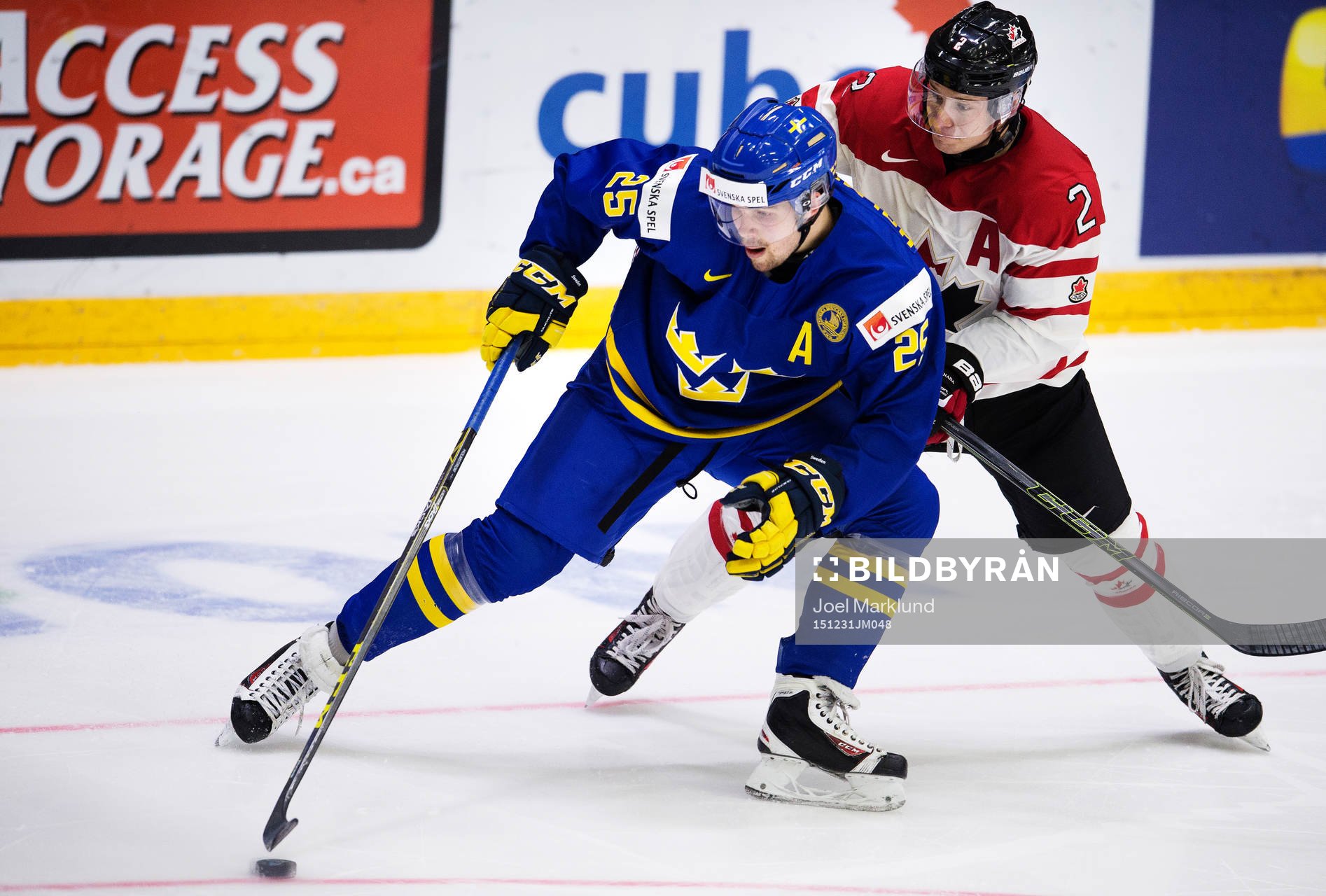 Sveriges Axel Holmström och Kanadas Joe Hicketts