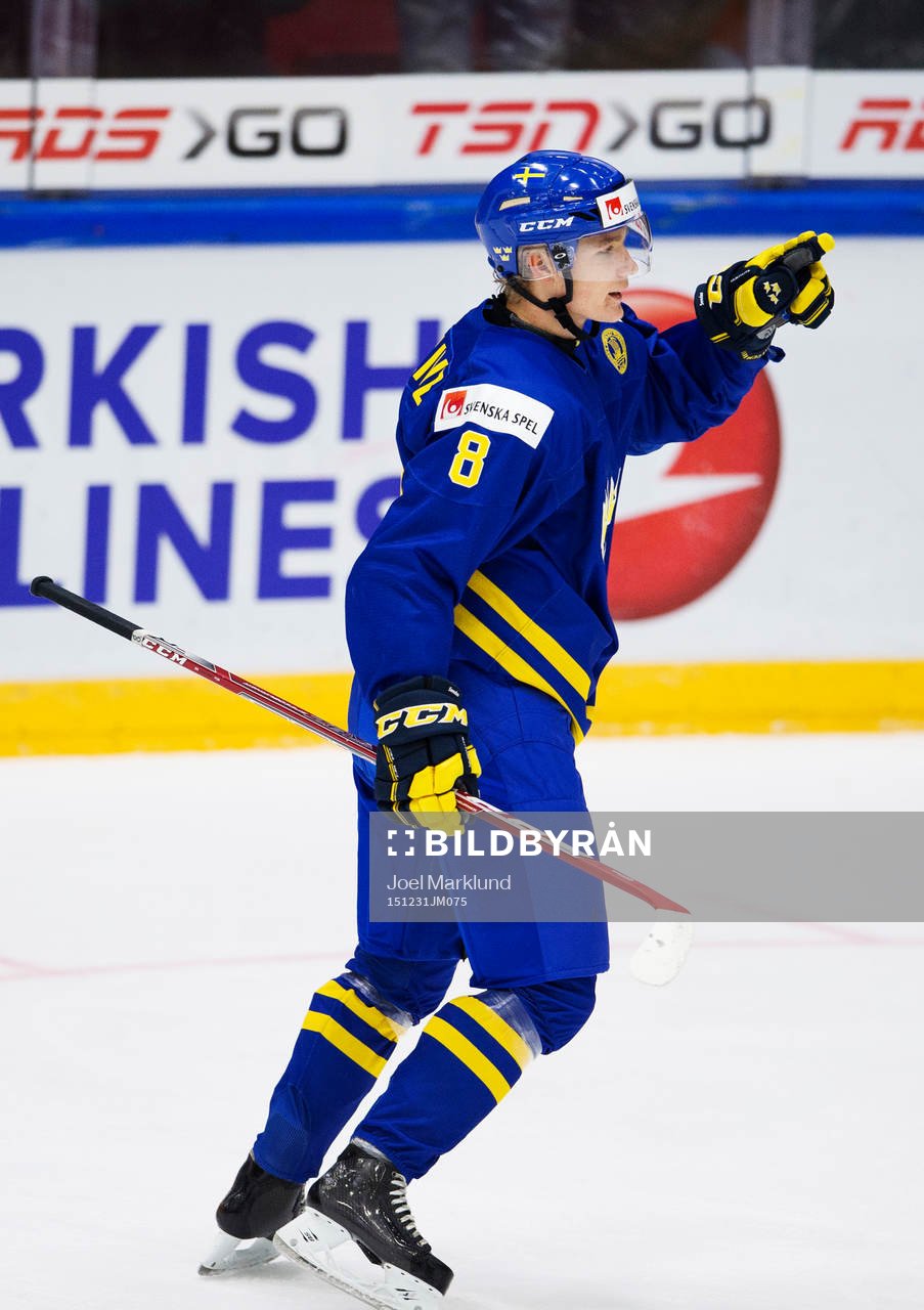 Sveriges Gustav Forsling jublar