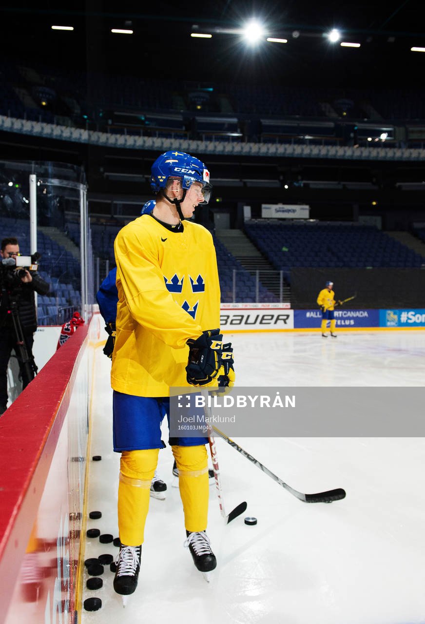Christoffer Ehn på Sveriges träning