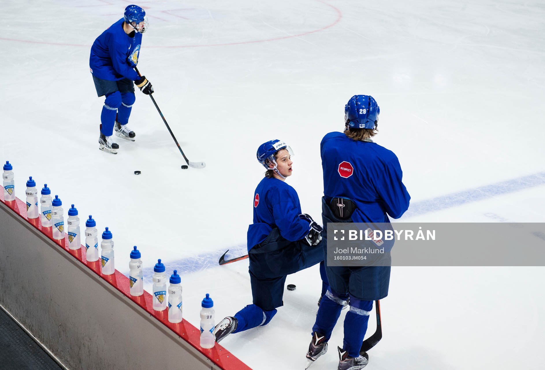 Jesse Puljujärvi, Sebastian Aho och Patrik Laine på