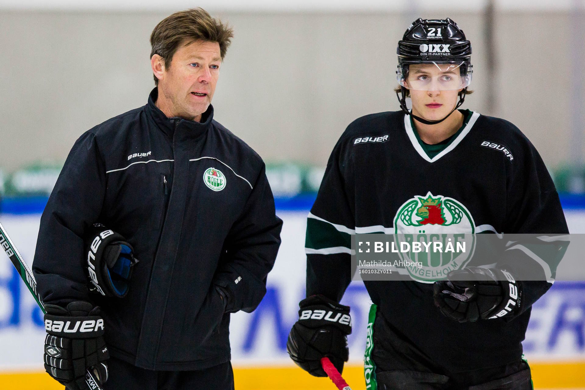 Rögles huvudtränare Gunnar Persson och Victor Laz