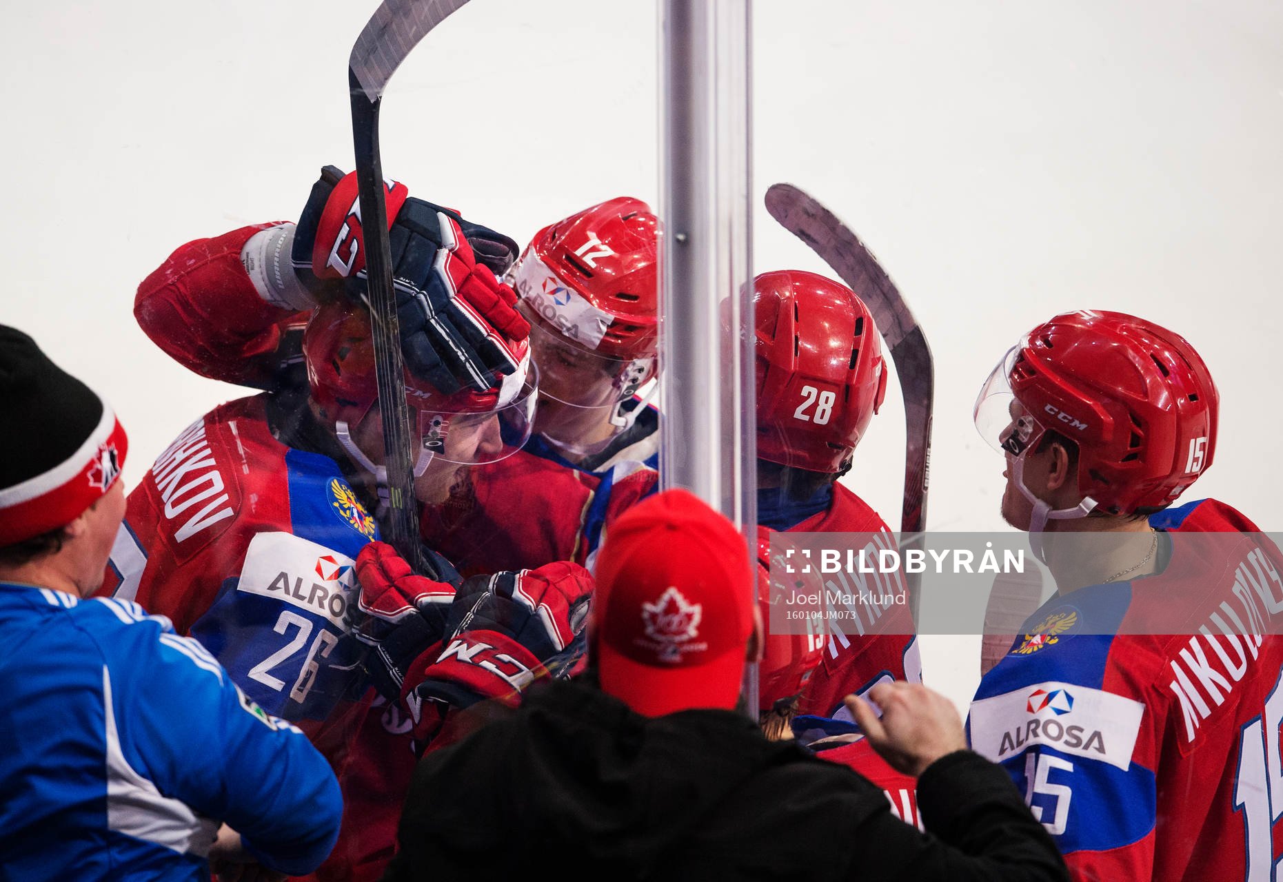 Rysslands Yegor Korshkov, Pavel Kraskovski, Yegor Rykov och