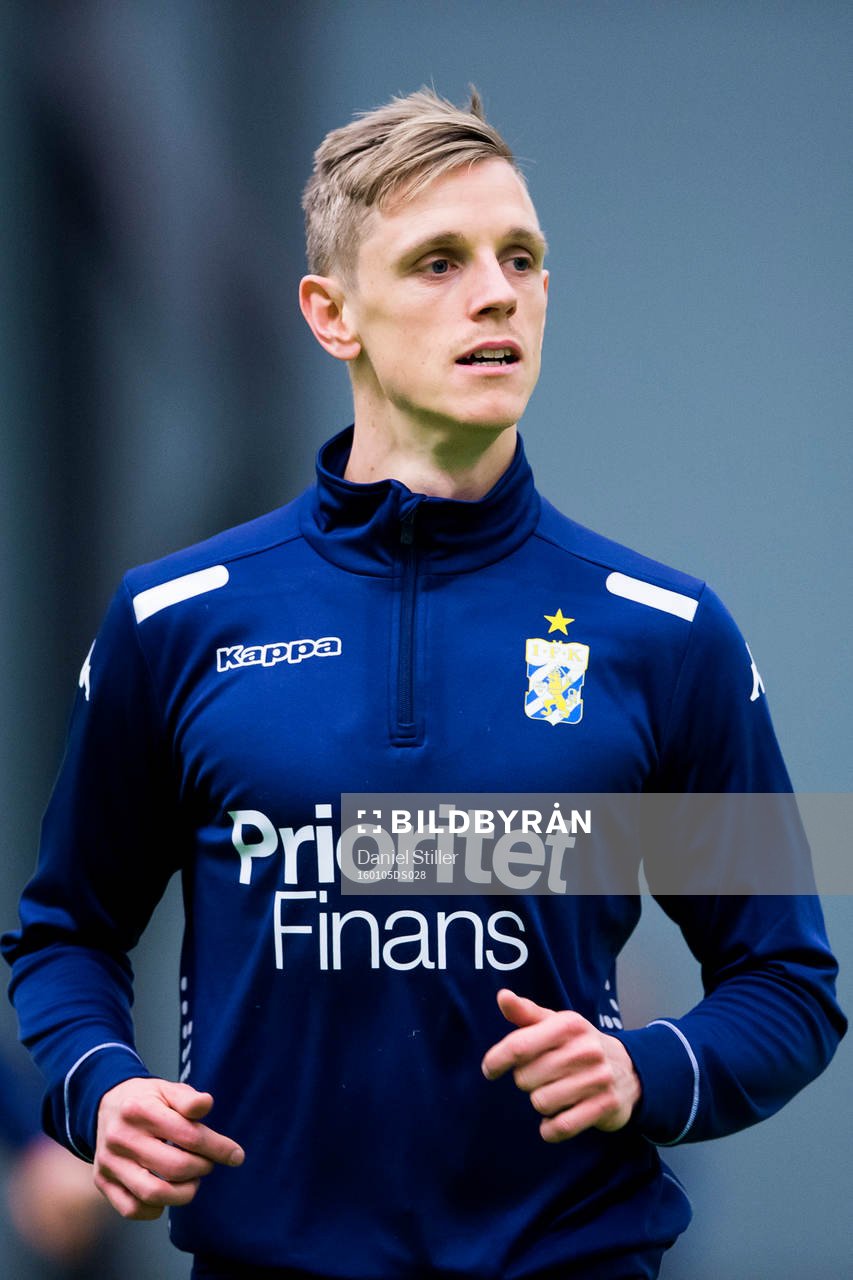 Sören Rieks under en träning med IFK Göteborg den 5 januari 2016 i Göteborg.