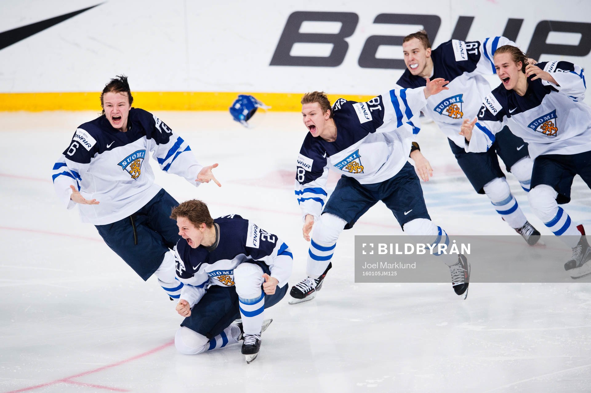 Finlands Joni Tuulola, Kasperi Kapanen, Vili Saarijärvi,