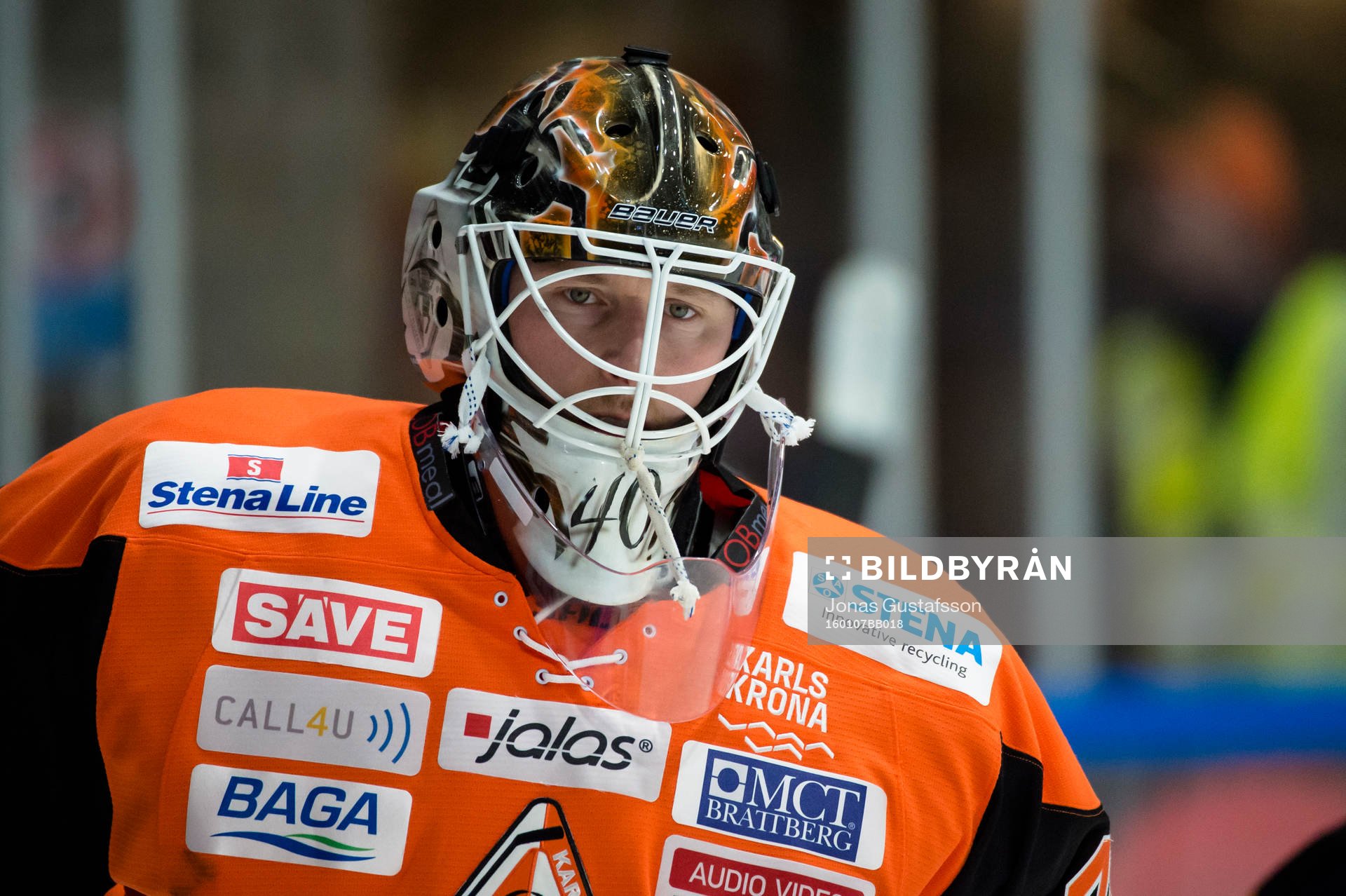 Karlskronas målvakt Johan Holmqvist