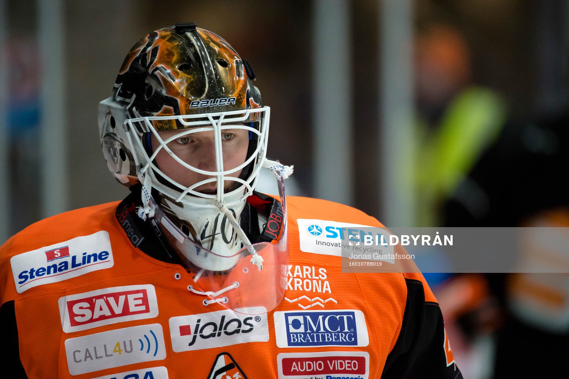 Karlskronas målvakt Johan Holmqvist