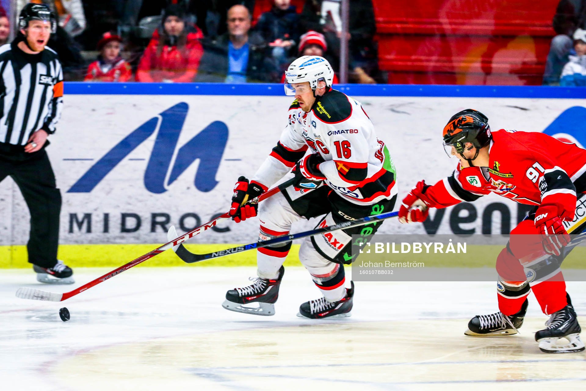 Malmö Redhawks Magnus Häggström och Örebros Jakub