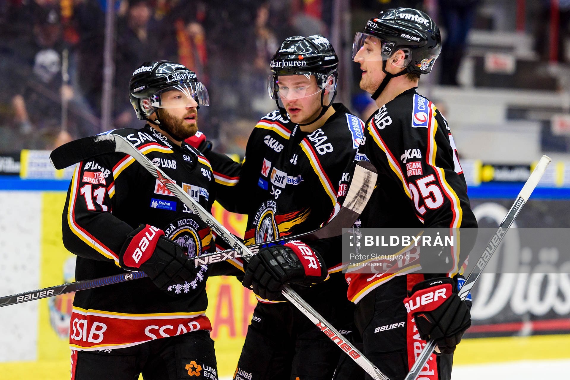 Luleås Lucas Wallmark(m) jublar