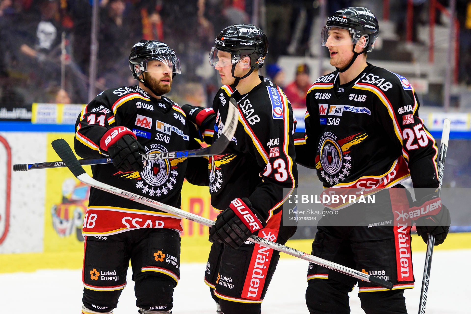 Luleås Lucas Wallmark(m) jublar