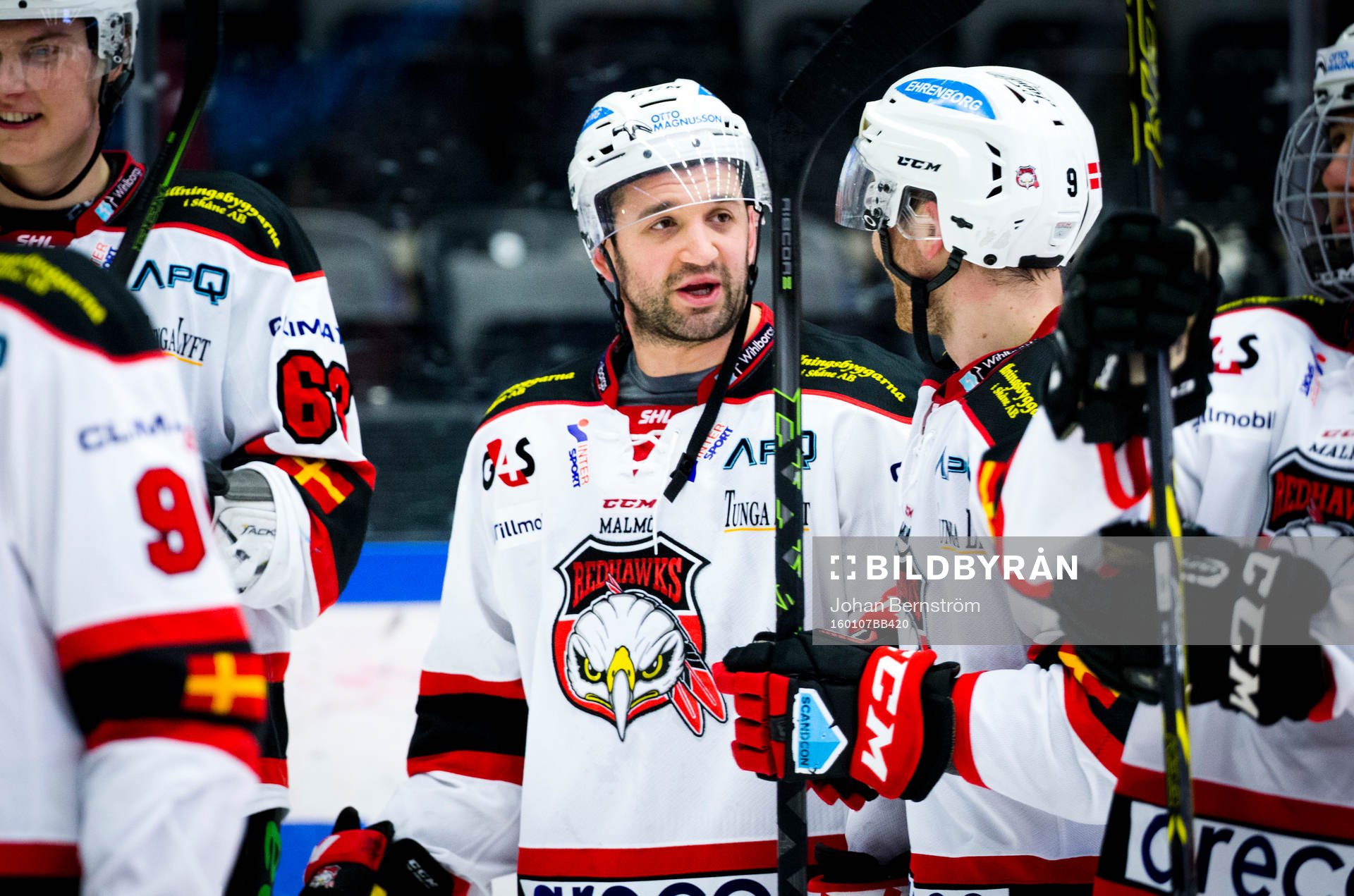 Malmö Redhawks Eric Himelfarb jublar