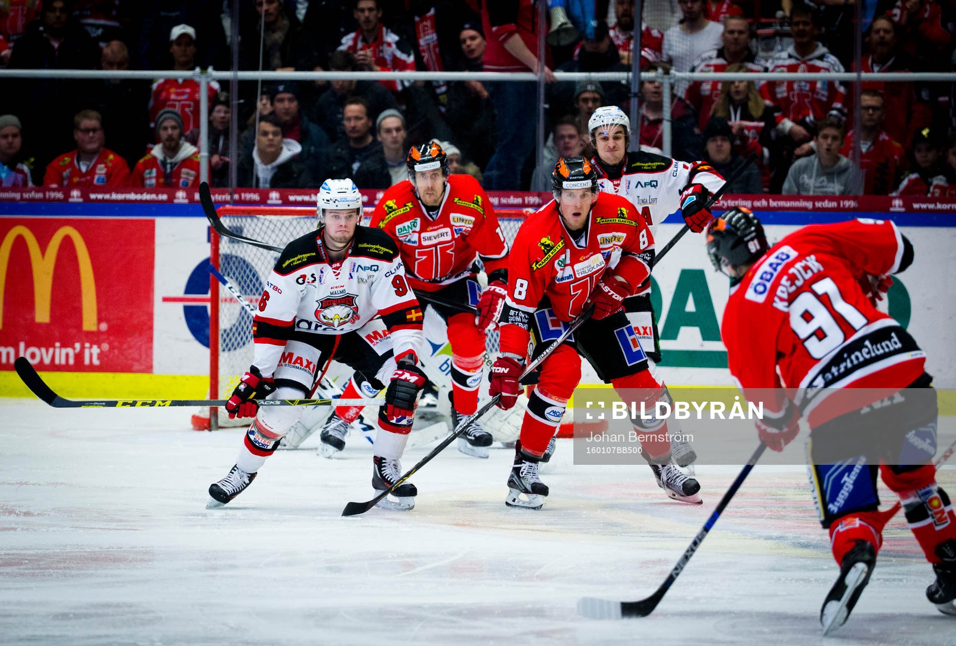 Örebros Jakub Krejcik, Mikko Lehtonen och Malmö Redhawks