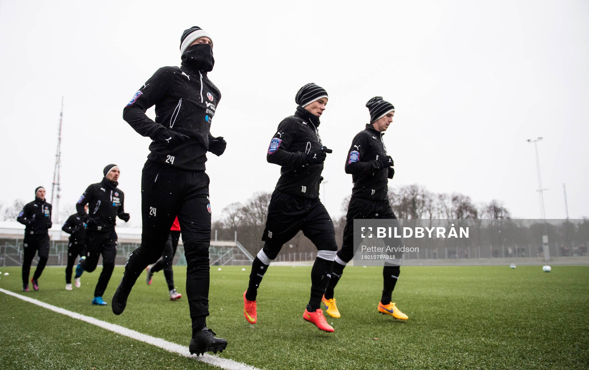 Helsingborgs Anton Kinnander, Anton Wede och Adam Eriksson