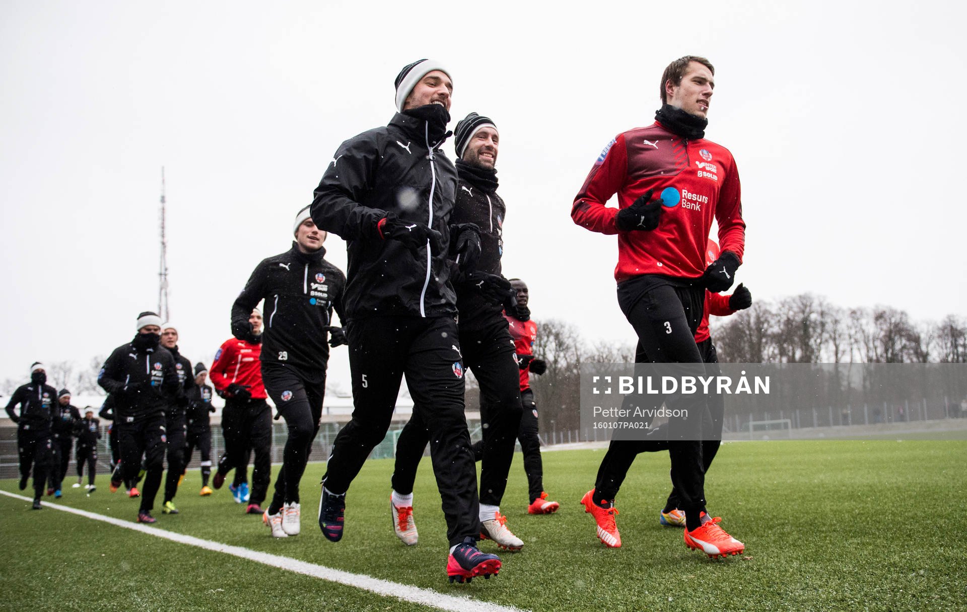 Helsingborgs Johan Mårtensson, Rade Prica och Frederik