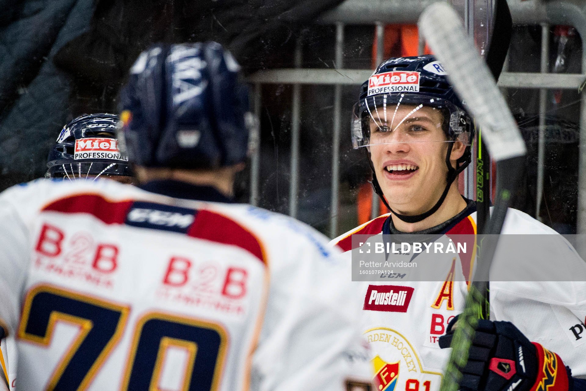 Djurgårdens Andreas Englund jublar