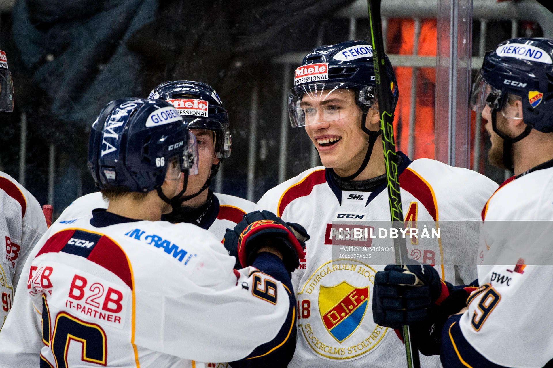 Djurgårdens Andreas Englund jublar