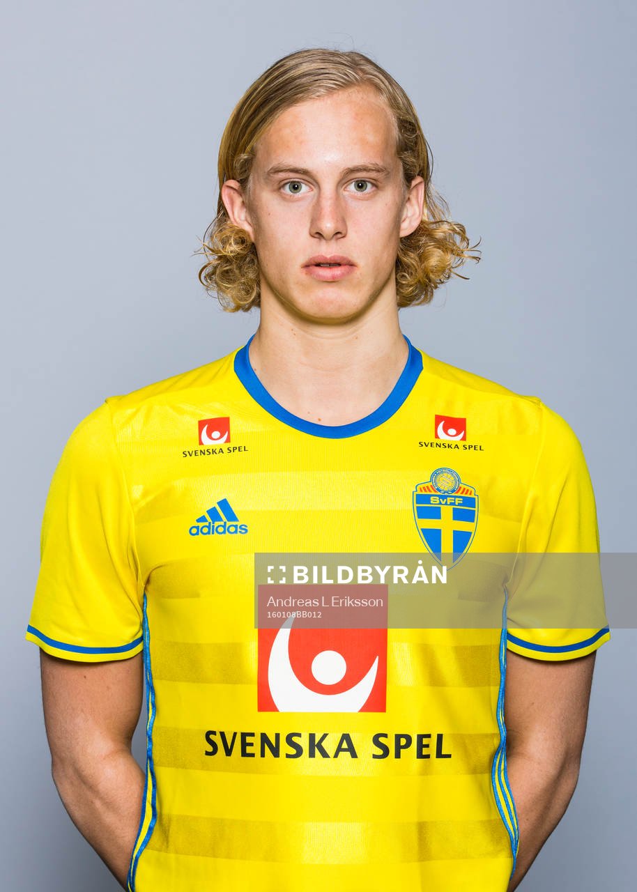Gustav Berggren i P19-landslaget