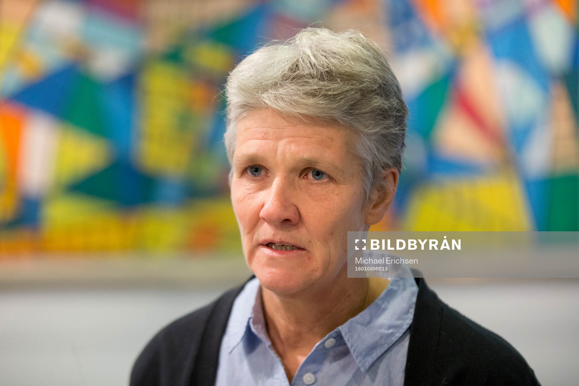 Sveriges förbundskapten i fotboll Pia Sundhage presenterar