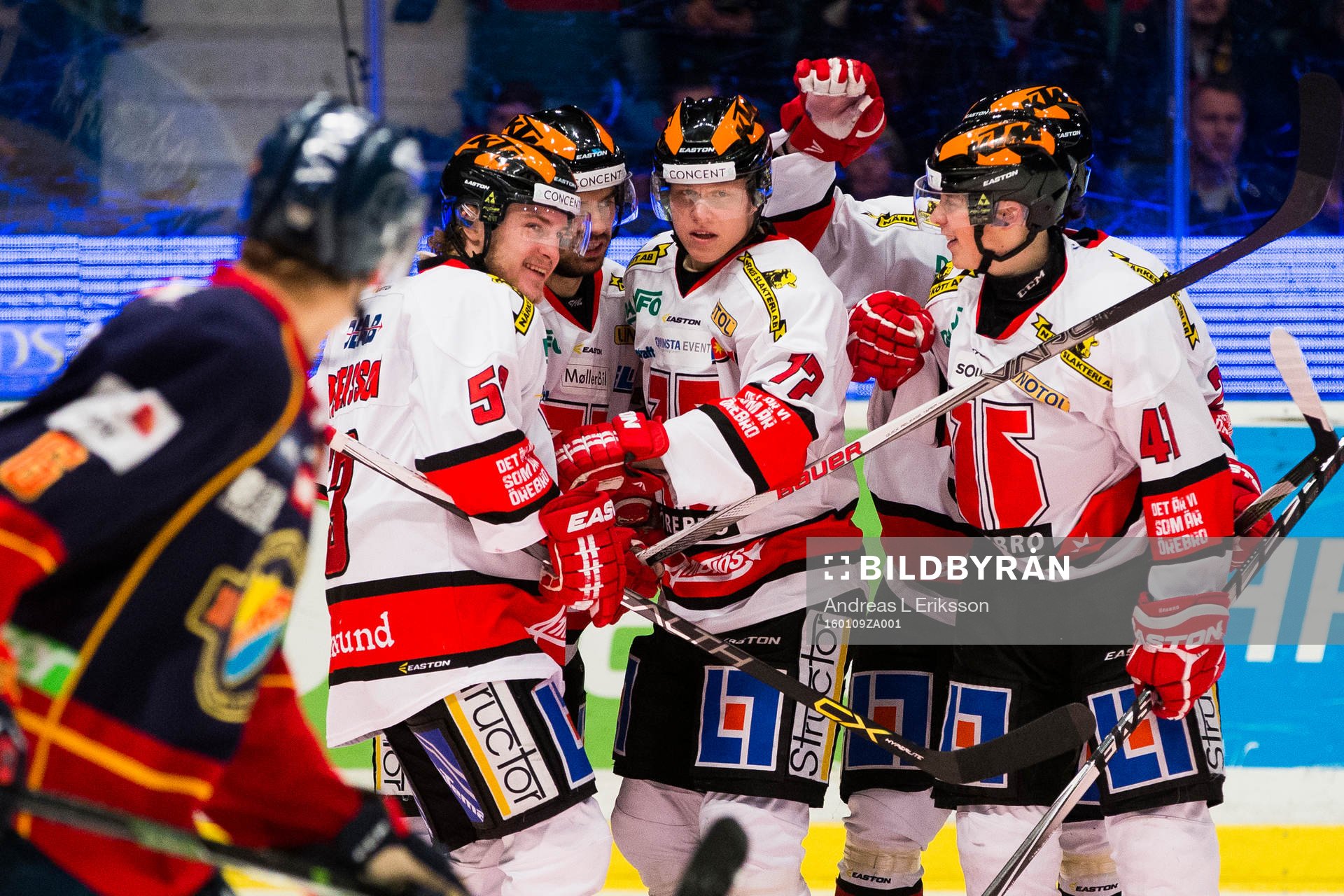 Örebros Bobbo Petersson, Daniel Viksten och Joel Mustonen