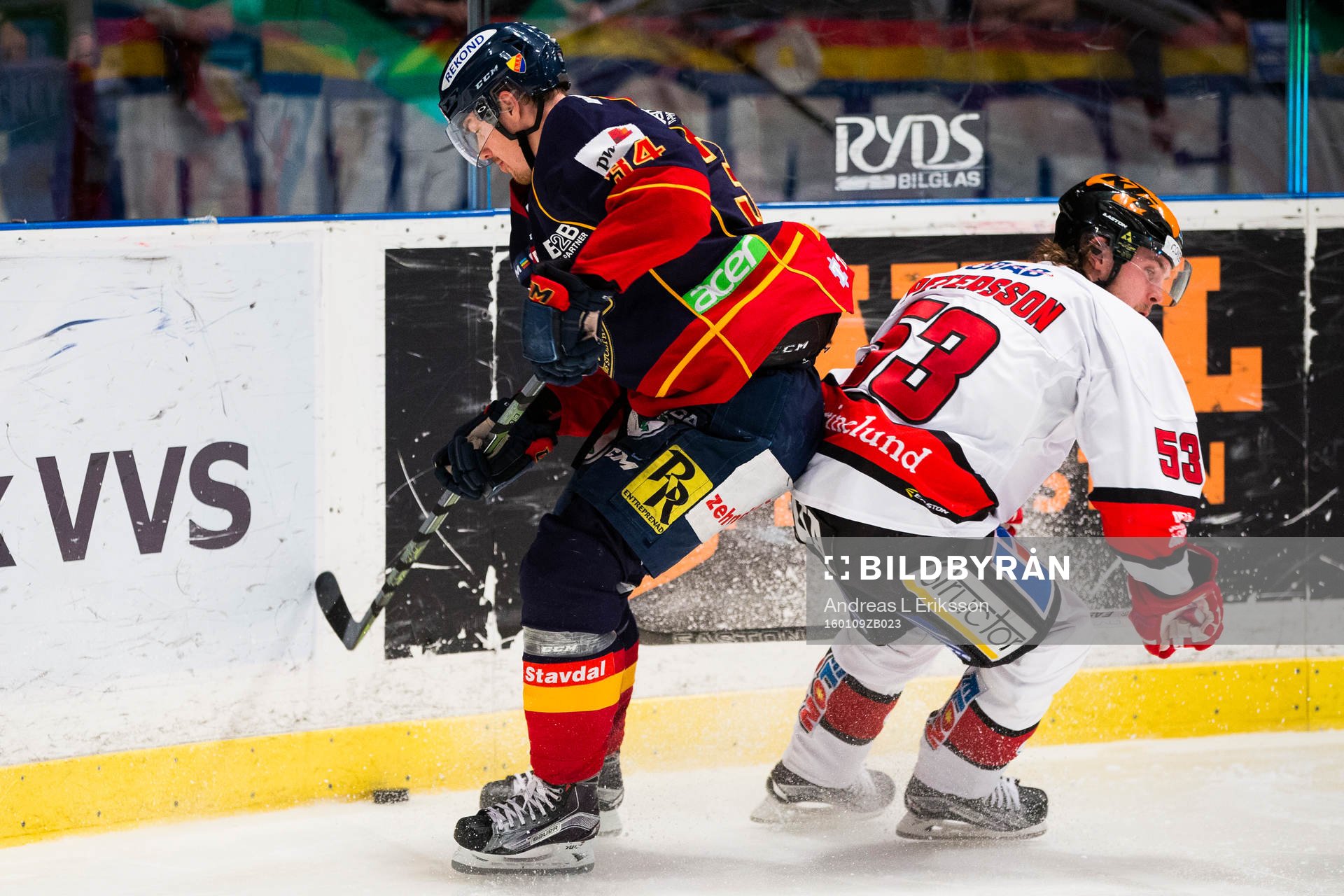 Djurgårdens Daniel Brodin och Örebros Bobbo Petersson
