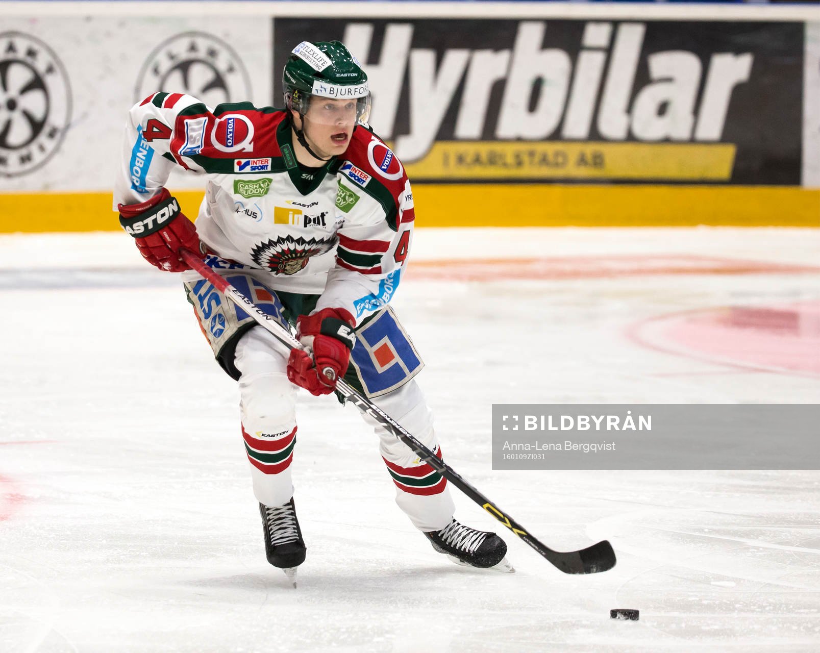 Frölundas Jacob Larsson i action