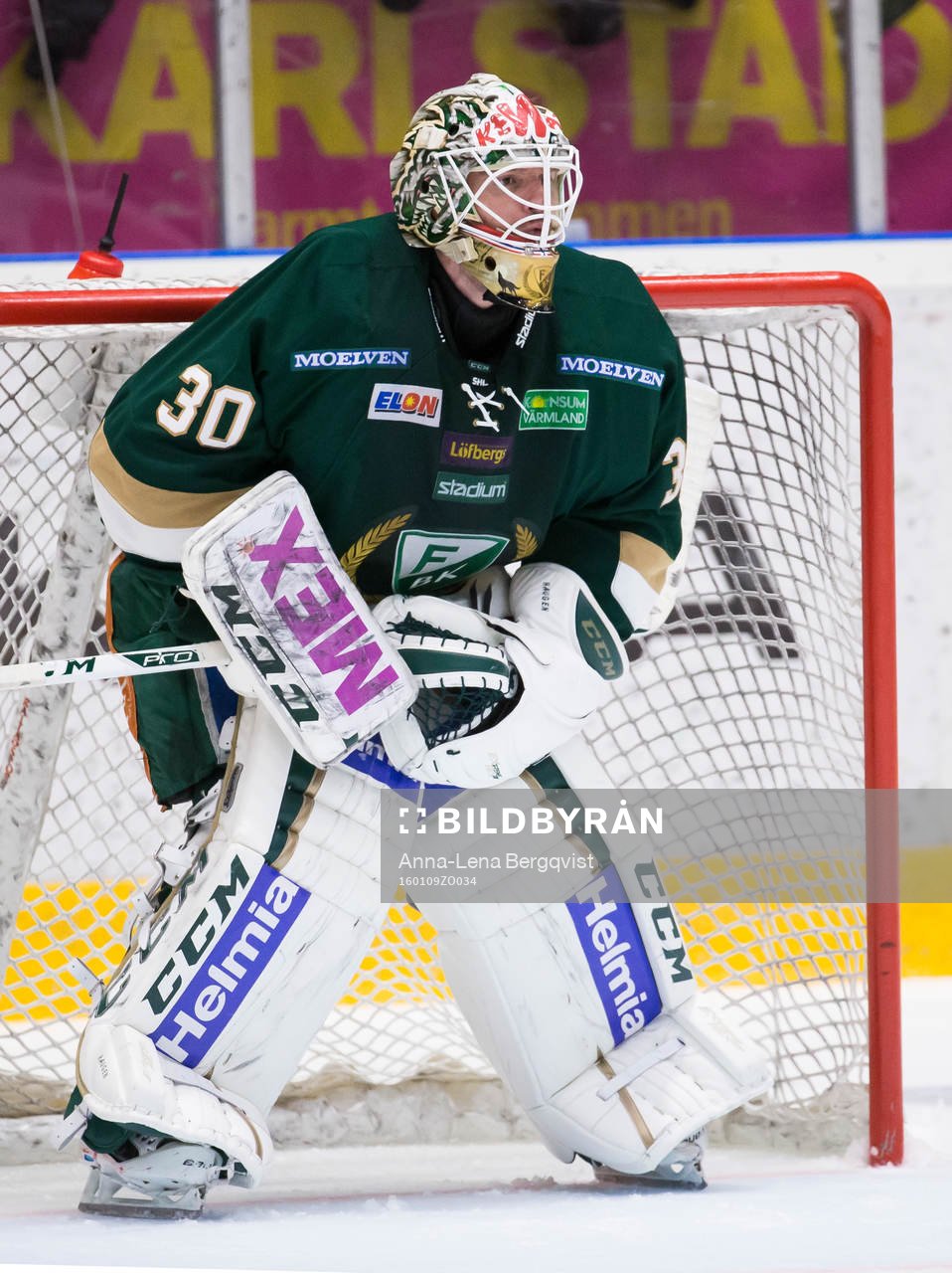 Färjestads målvakt Lars Haugen