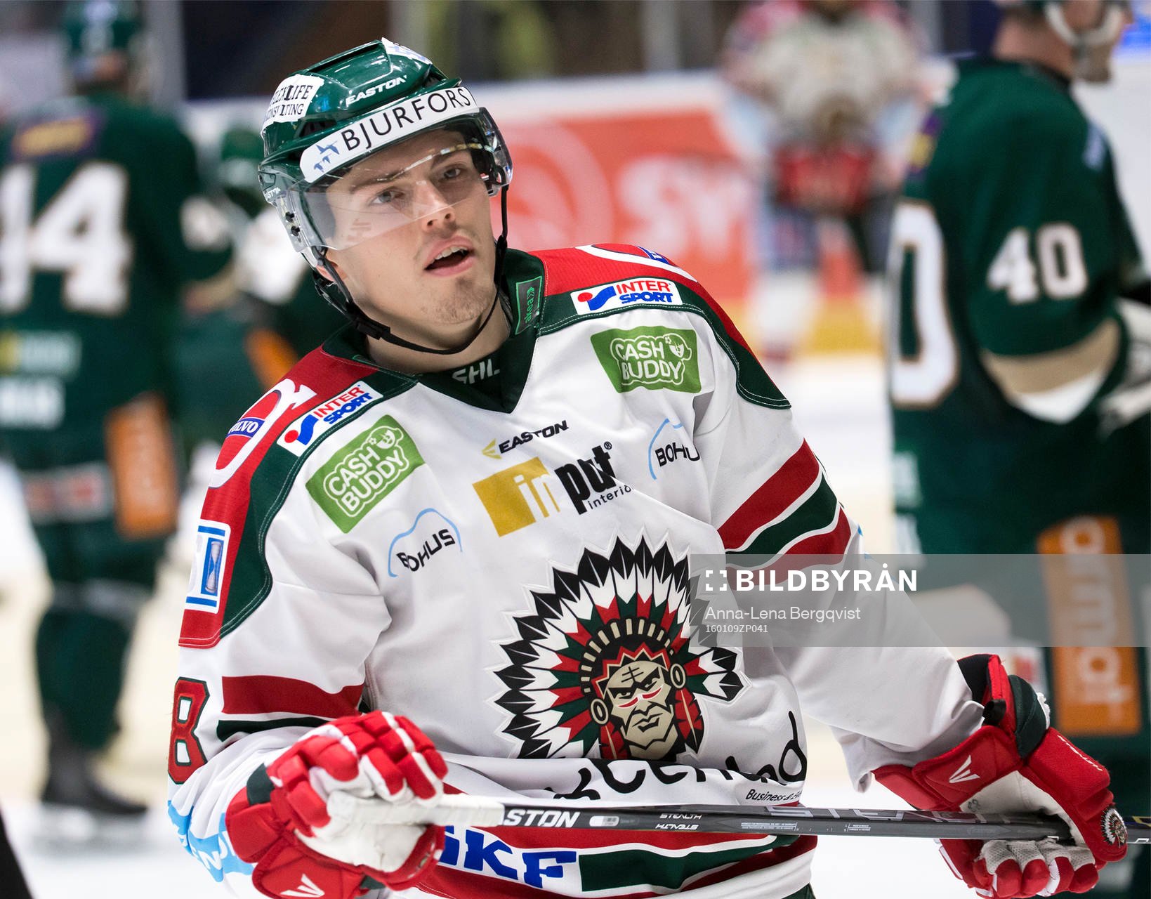 under ishockeyFrölundas Andreas Johnson matchen i SHL