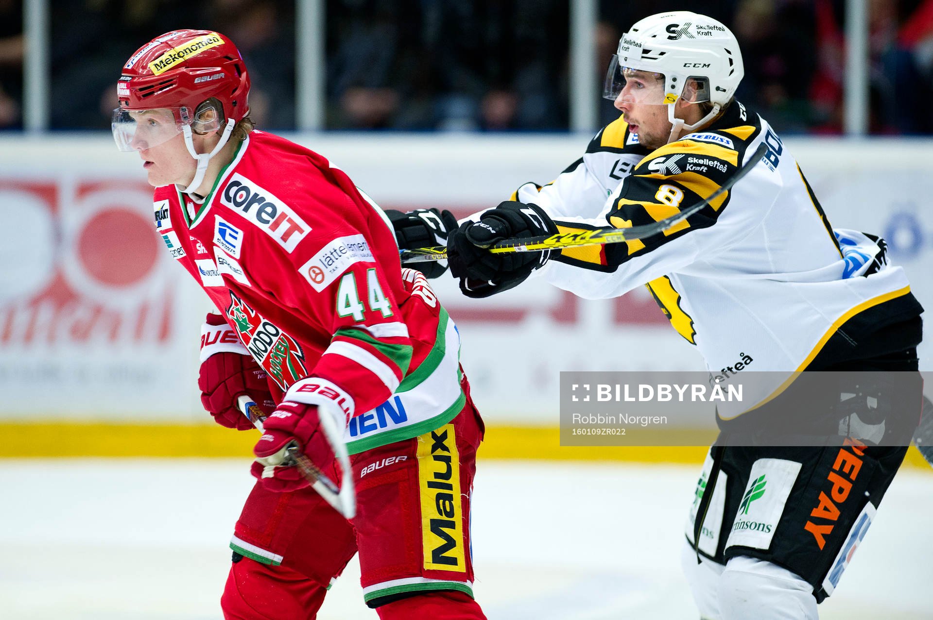 Modos Carl Grundström och Skellefteås Marcus Pettersson