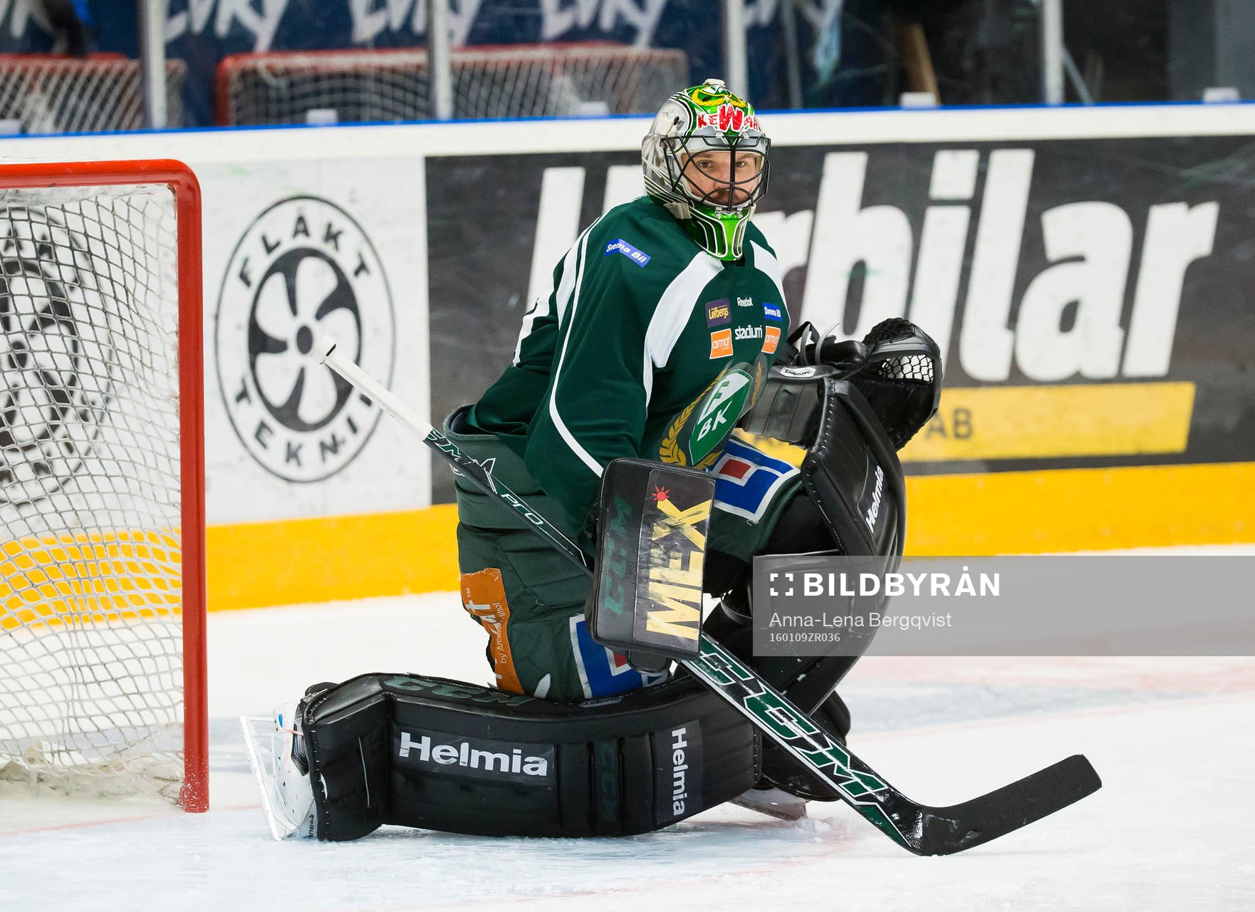 Färjestads målvakt Justin Pogge