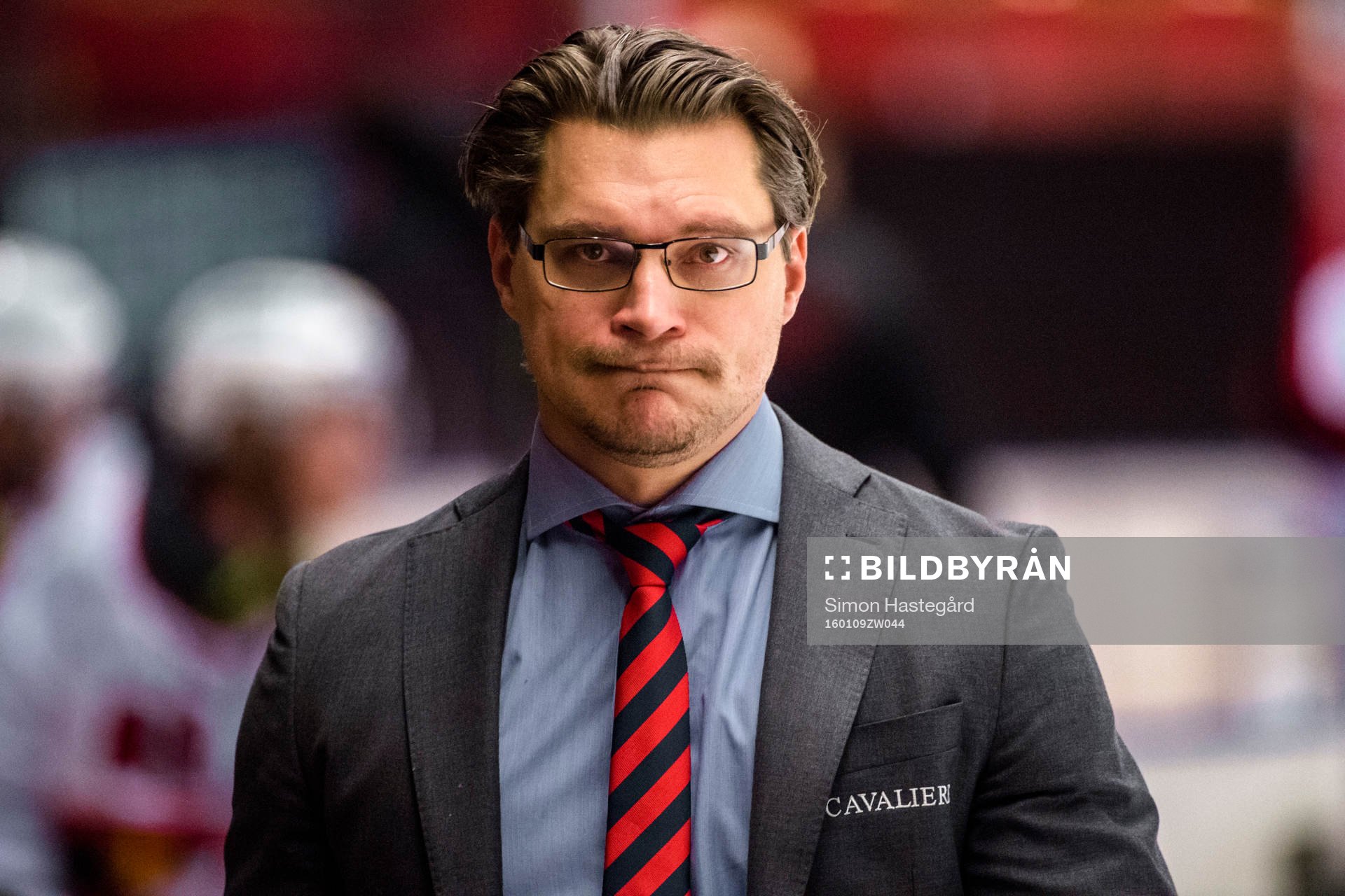 Malmö Redhawks tränare Björn Hellkvist deppar