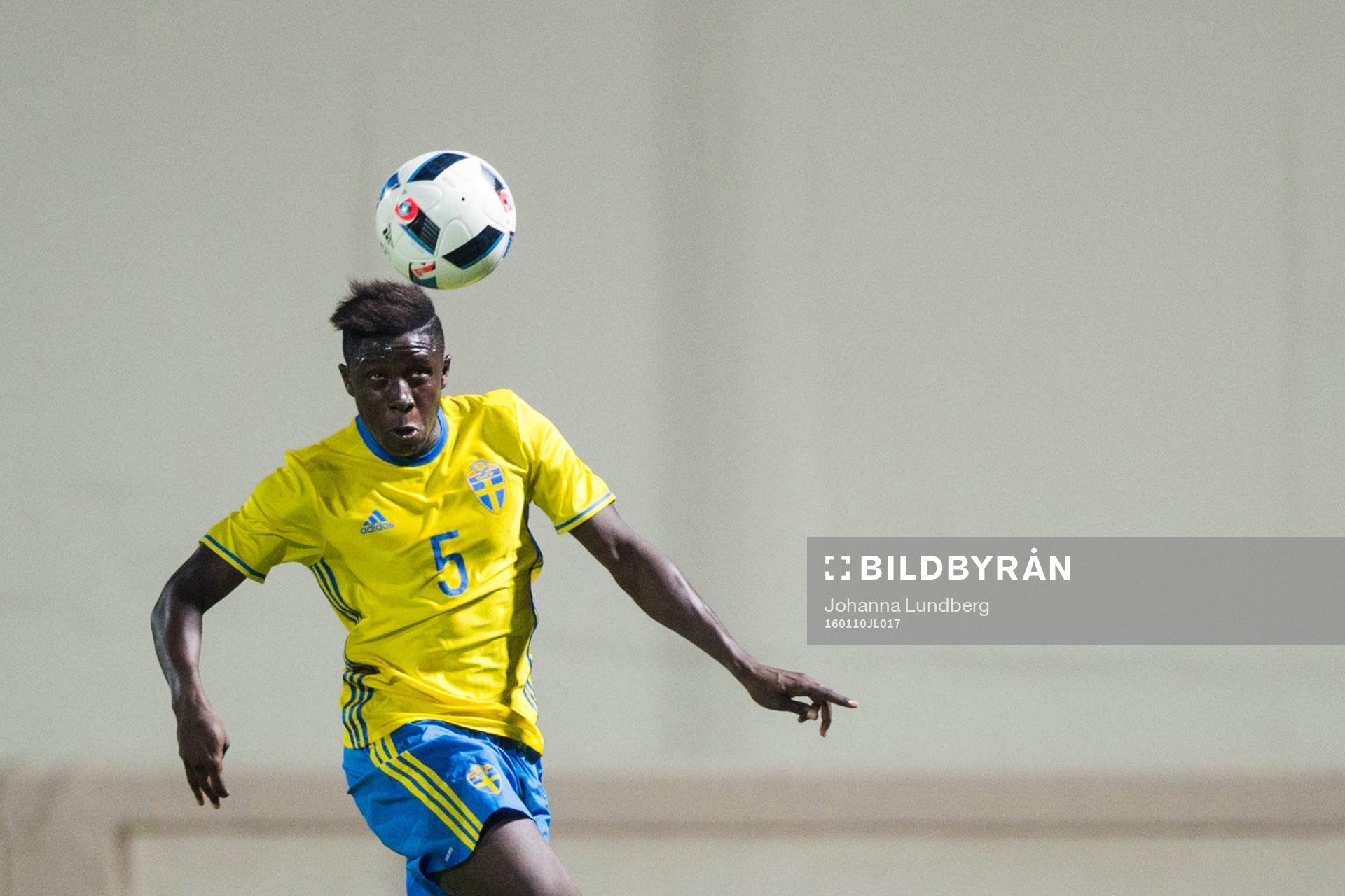 Sveriges Pa Konate nder träningsmatchen i Fotboll mellan