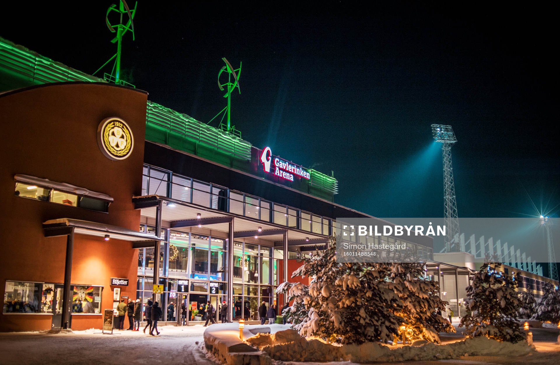 Entrén till Gavlerinken Arena före ishockeymatchen i SHL