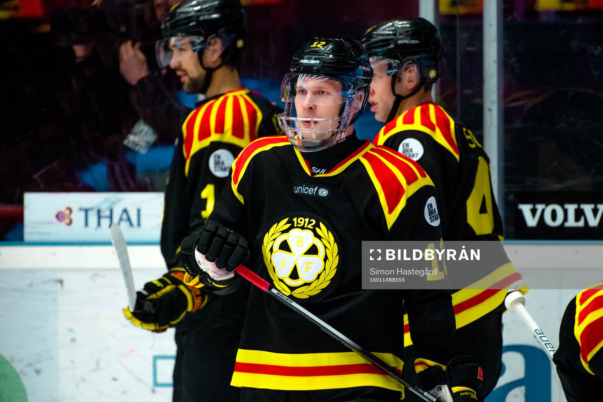 Brynäs Petr Vrana före ishockeymatchen i SHL mellan
