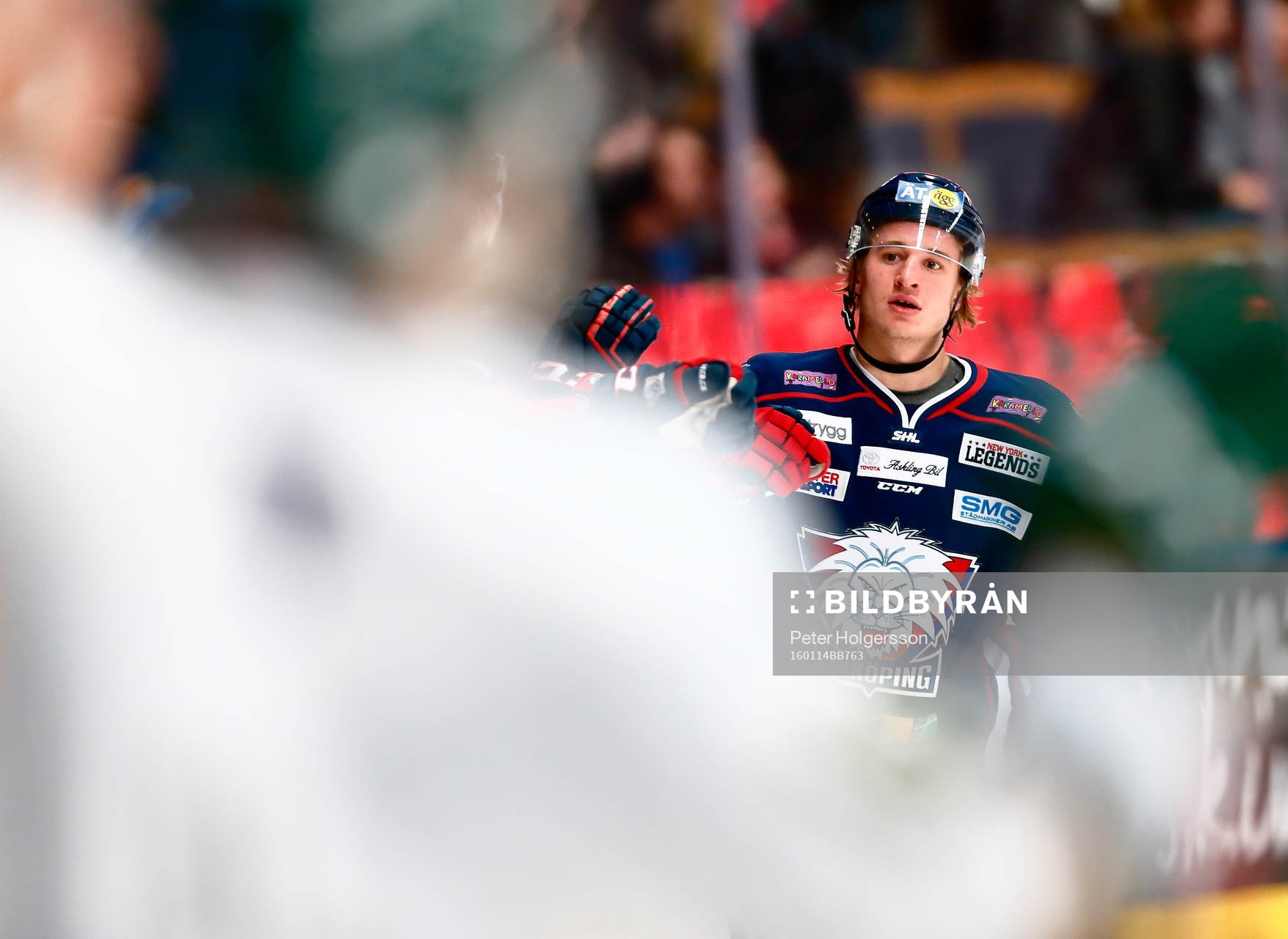 Linköpings Jakob Lilja jublar