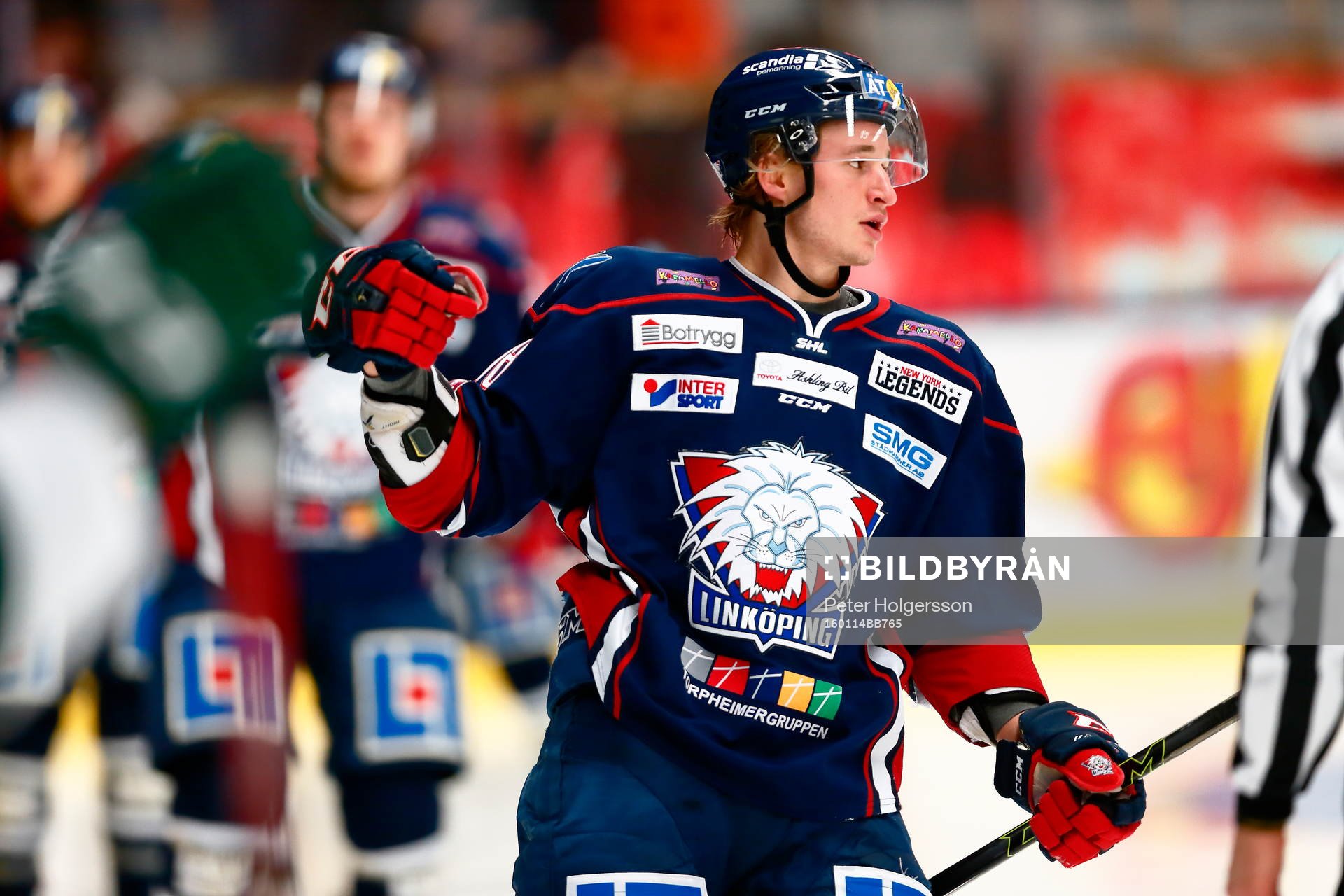 Linköpings Jakob Lilja jublar