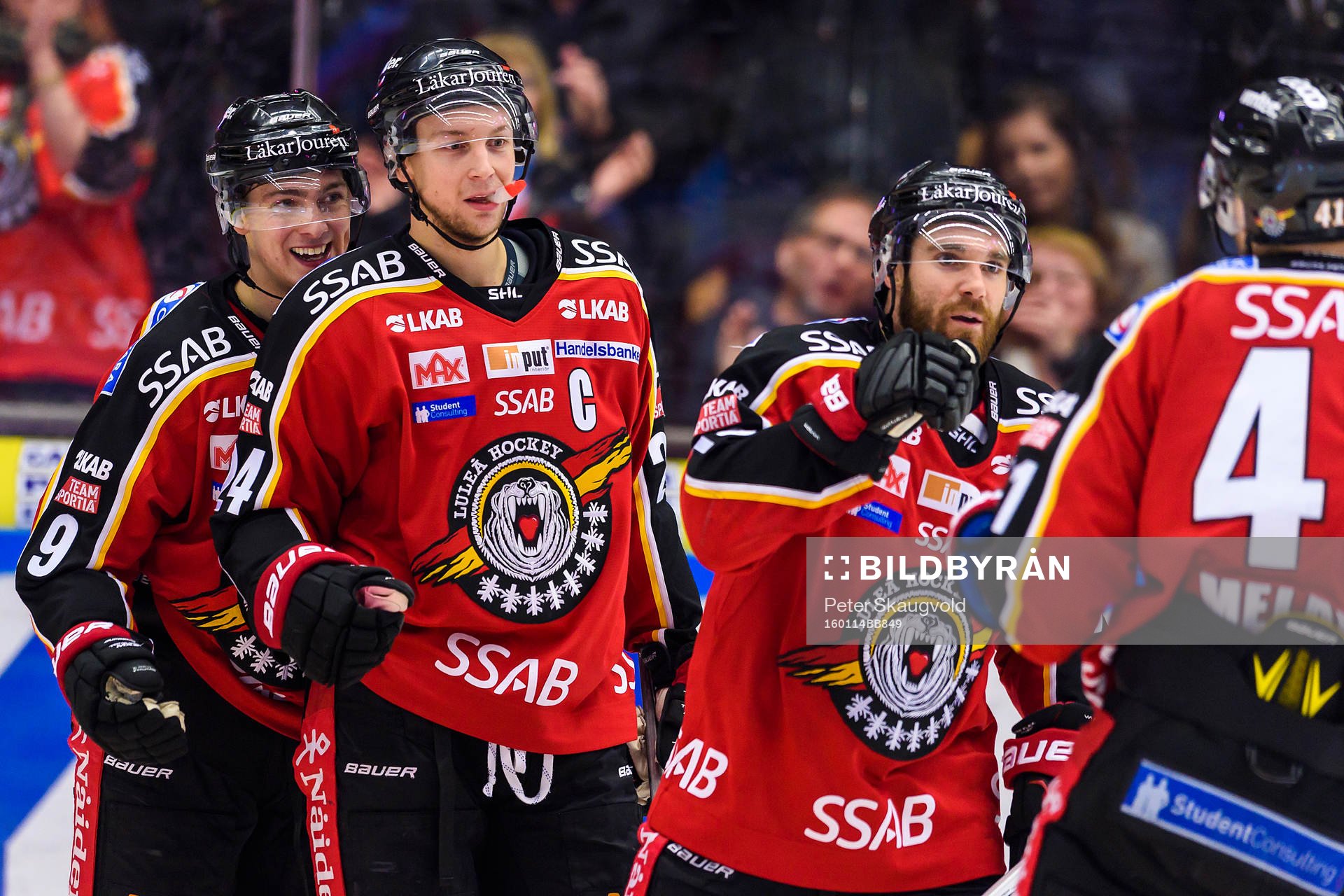 Luleås Johan Forsberg(v), Johan Harju(m) och Jacob