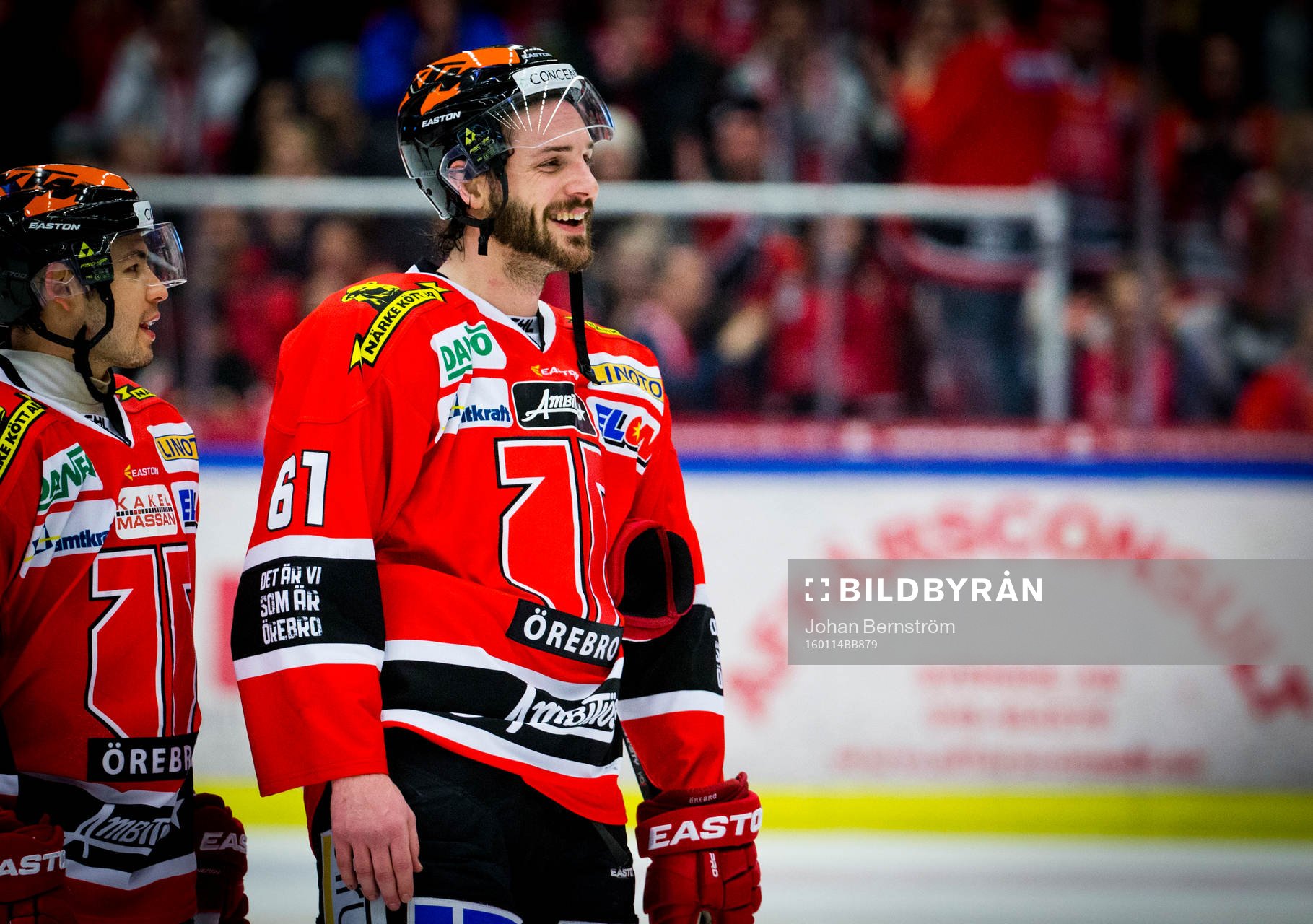 Örebros Justin Hodgman är glad
