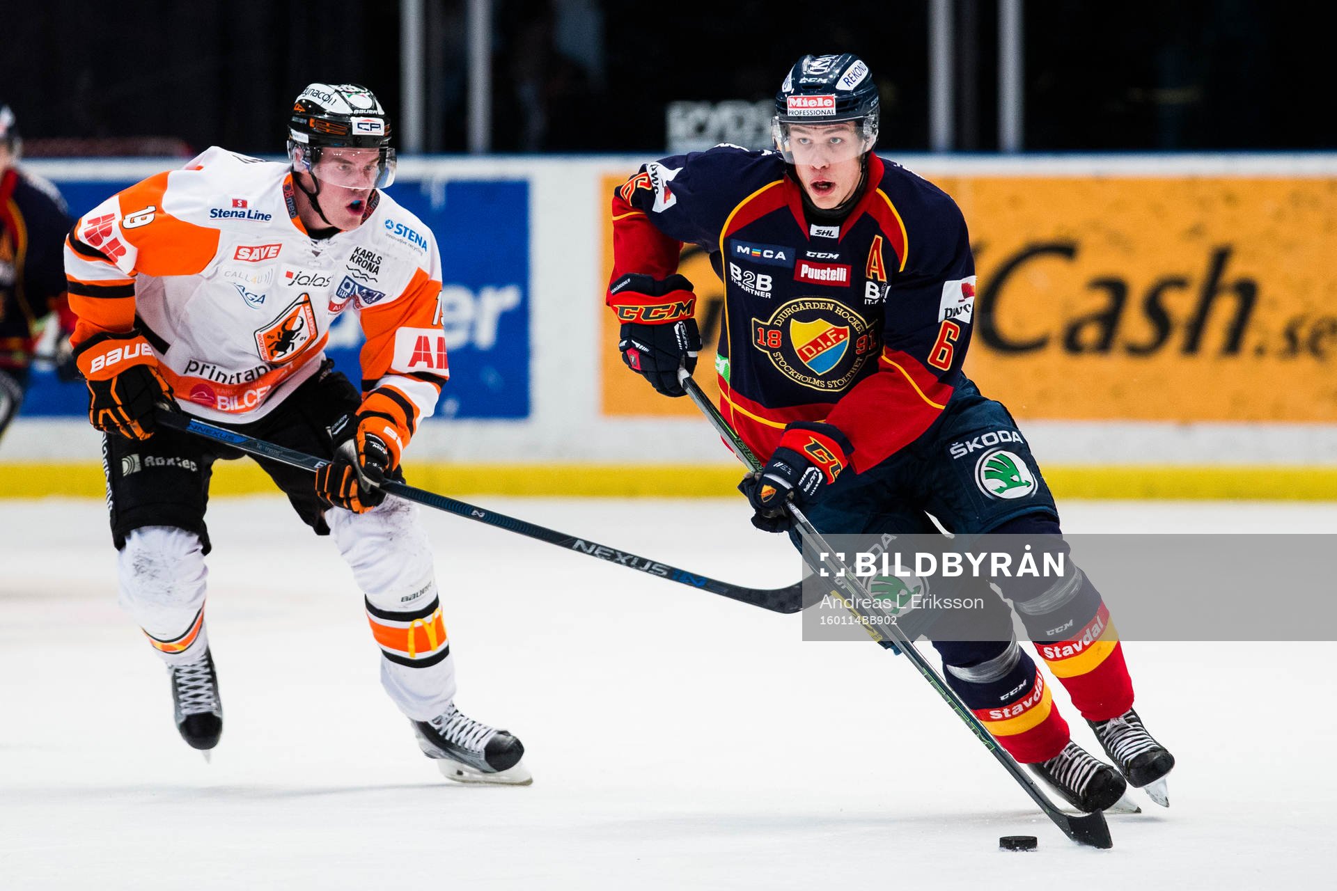Karlskronas Kristoffer Söder och Djurgårdens Andreas
