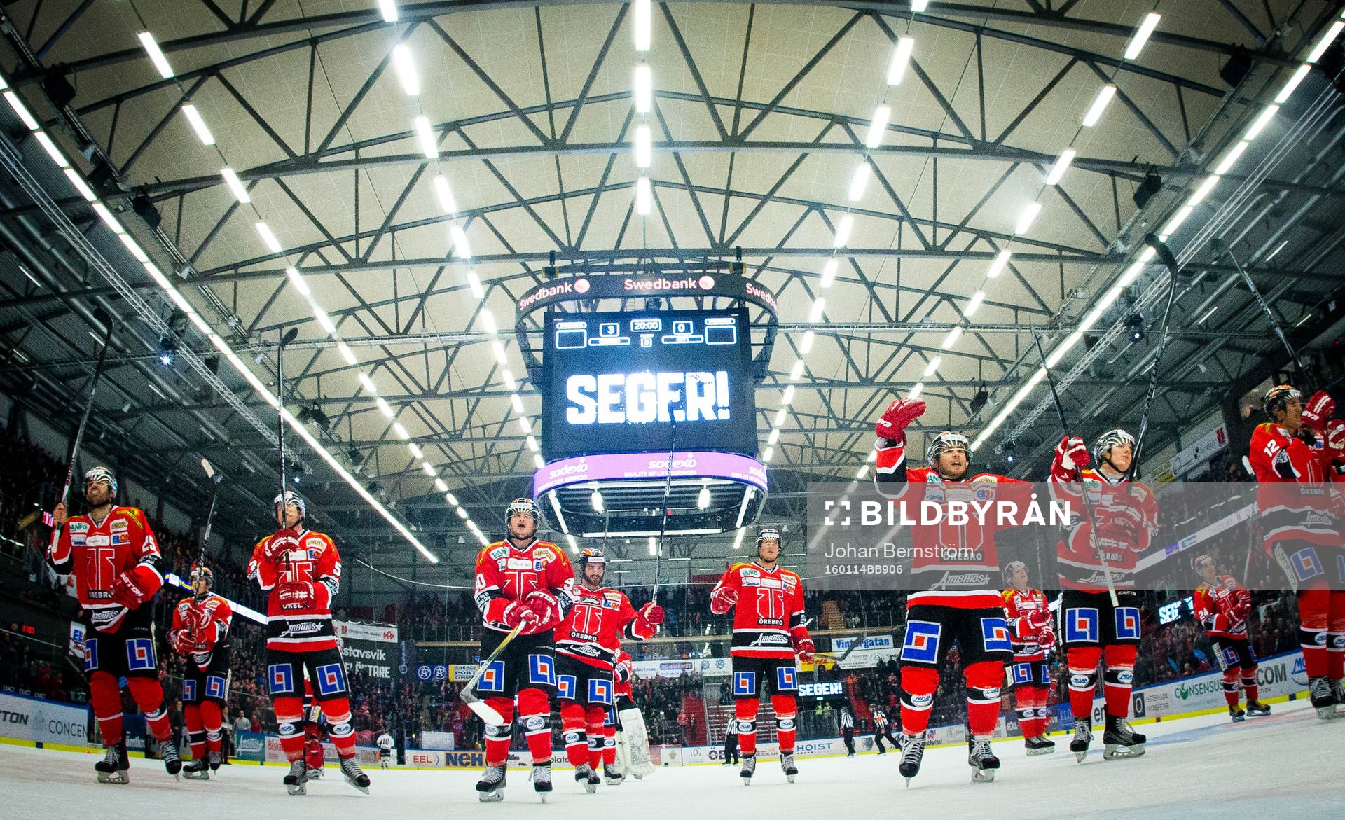 Örebros Libor Hudacek, Greg Squires och Justin Hodgman