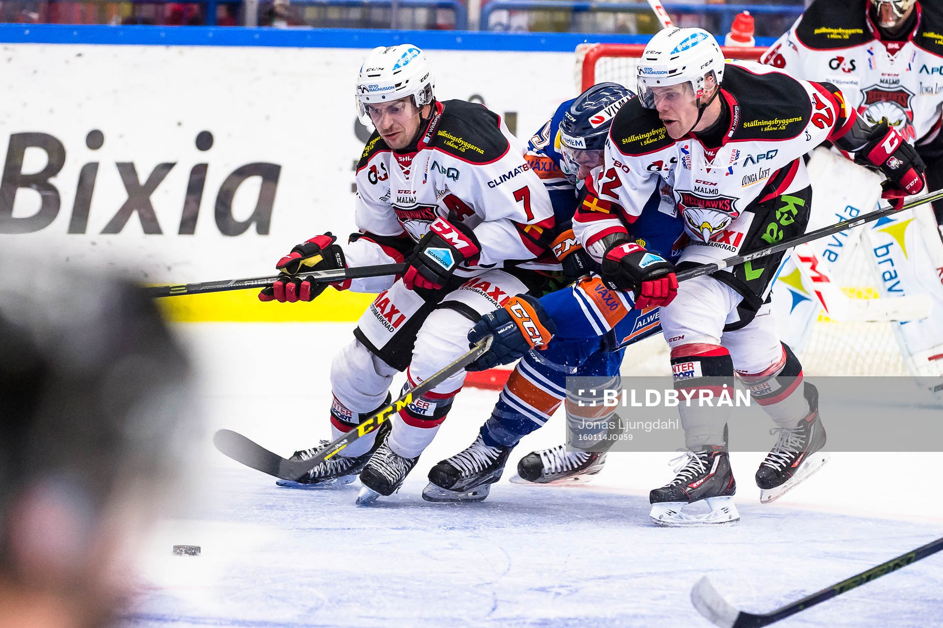 Malmö Redhawks Nils Andersson och Jeremias Augustin