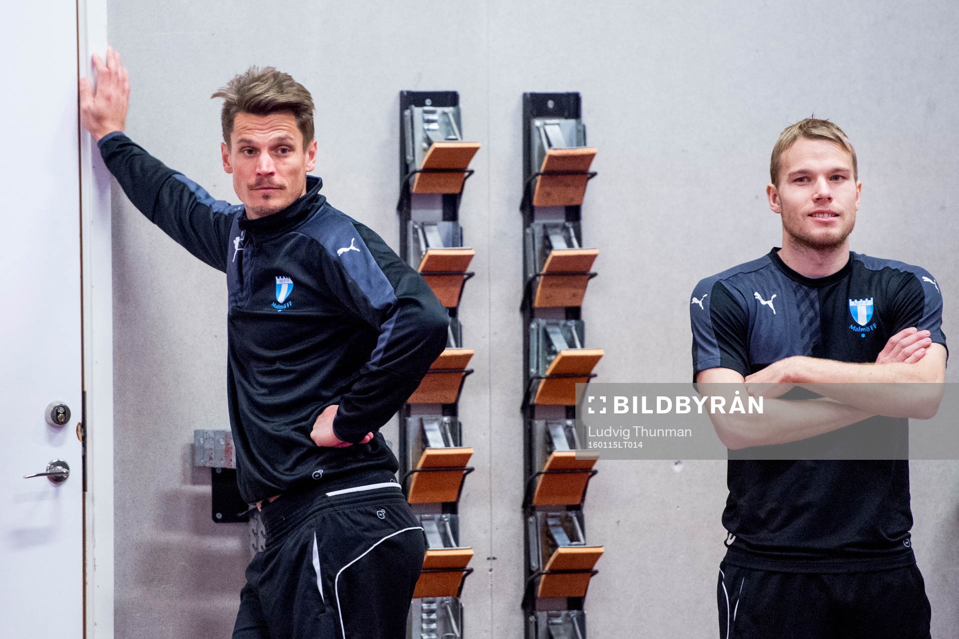 Markus Rosenberg och Oscar Lewicki när Malmö FFs spelare