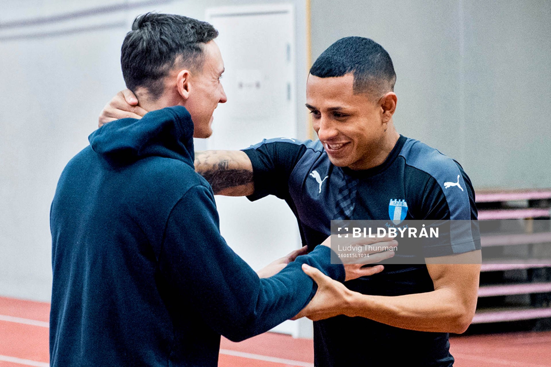 Fystränare Ben Rosen och Victor Yoshimar Yotun Flores när