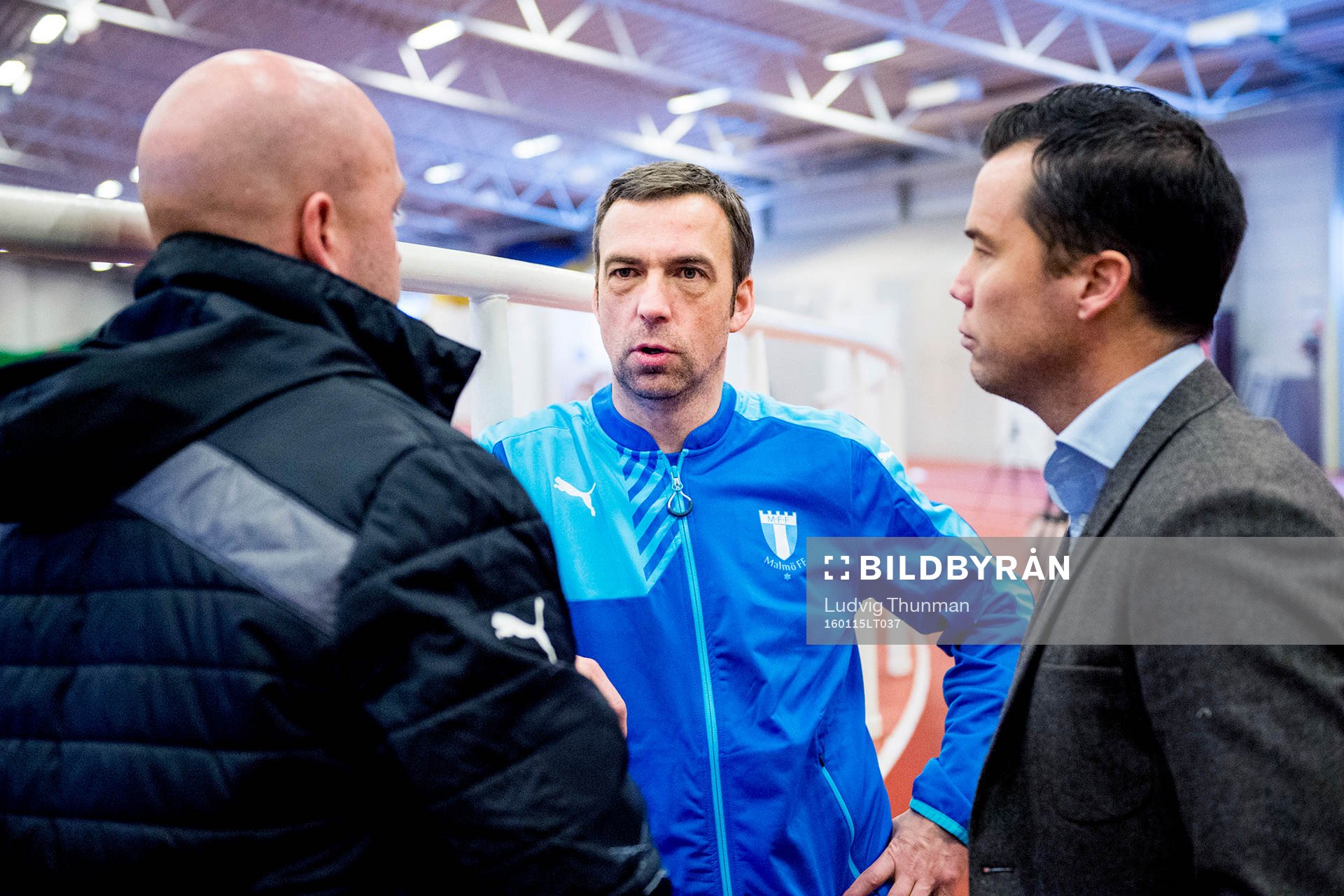 Assisterande tränare Olof Persson, tränare Allan Kuhn och