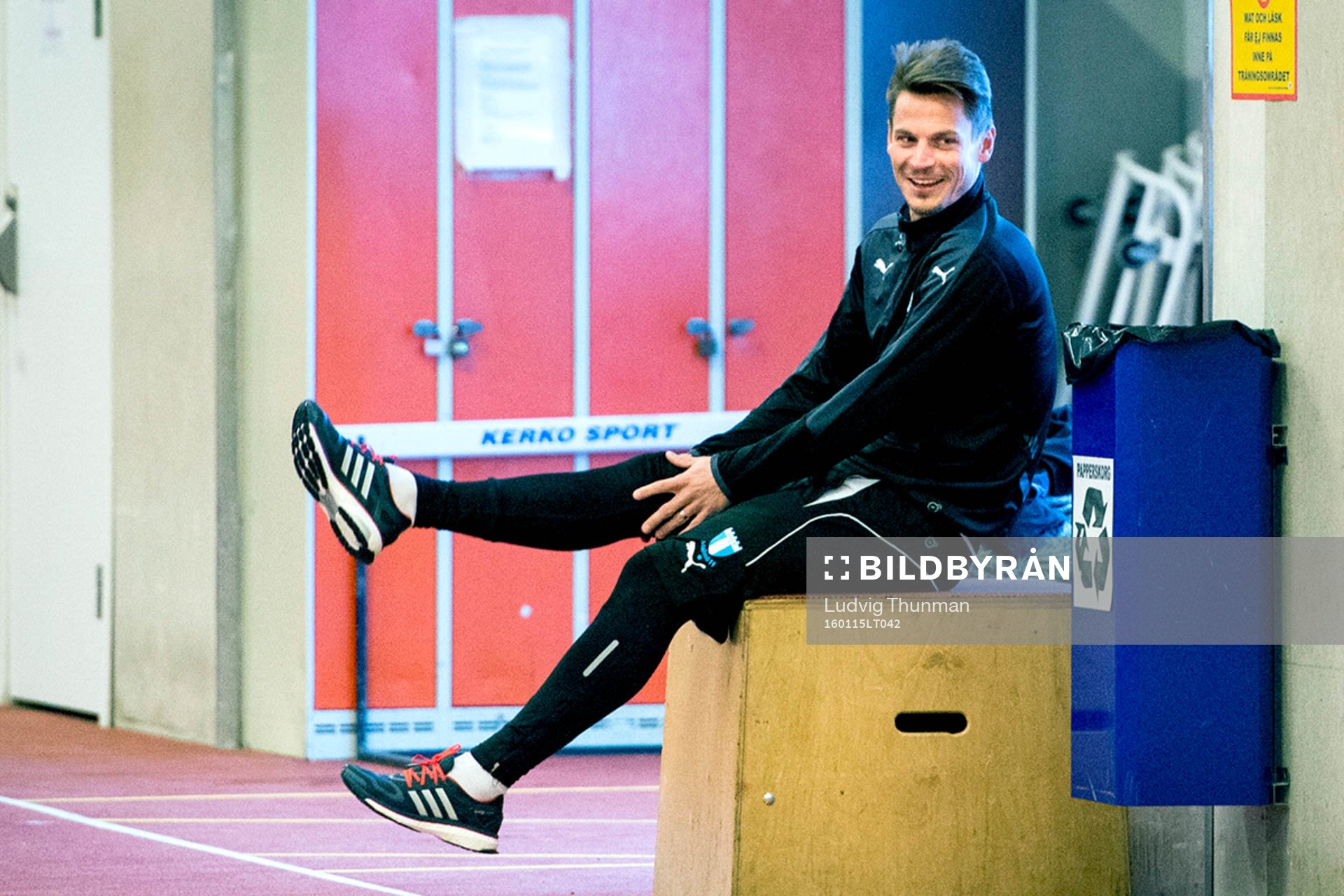 Markus Rosenberg när Malmö FFs spelare fystestas