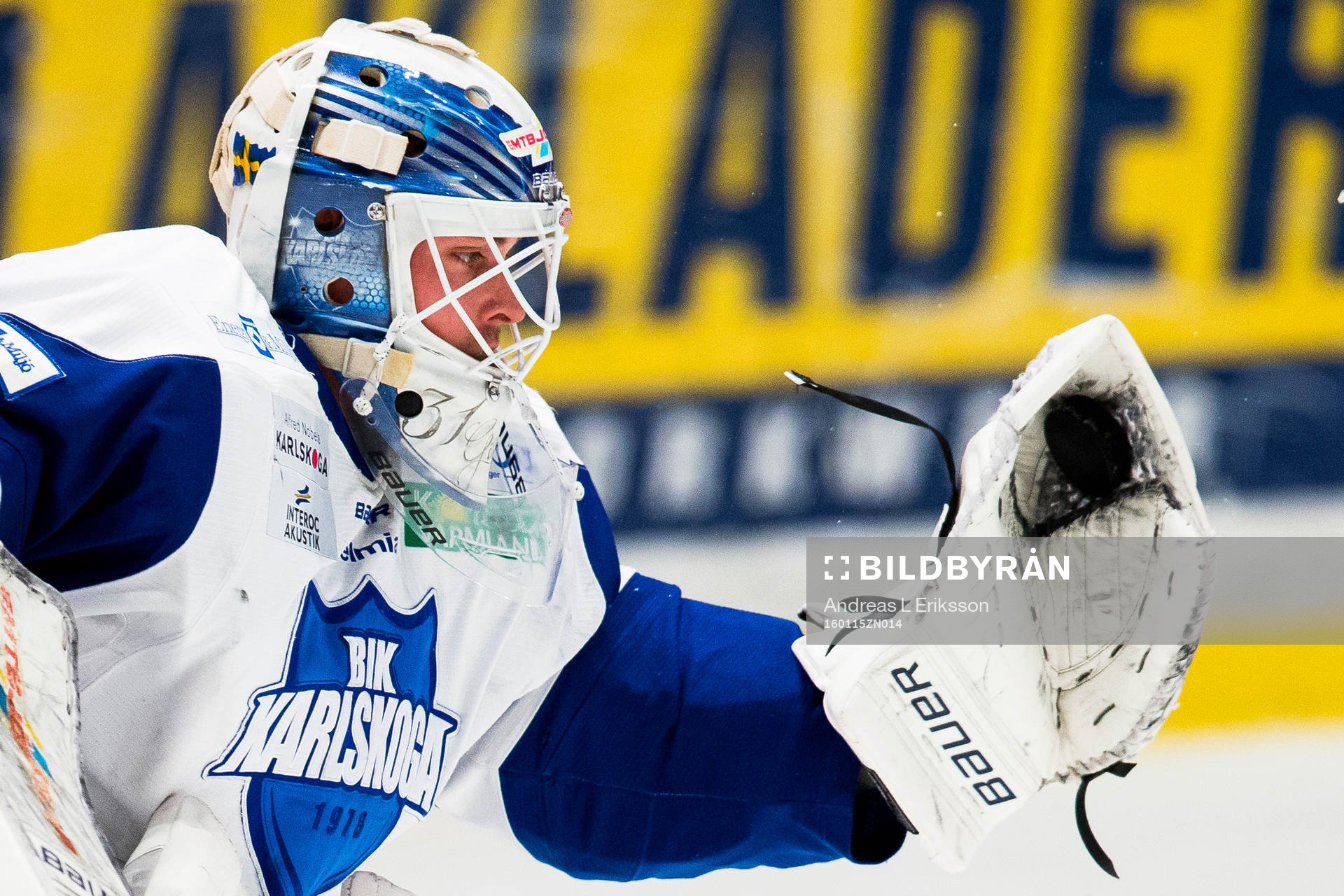 Karlskogas målvakt Joel Gistedt