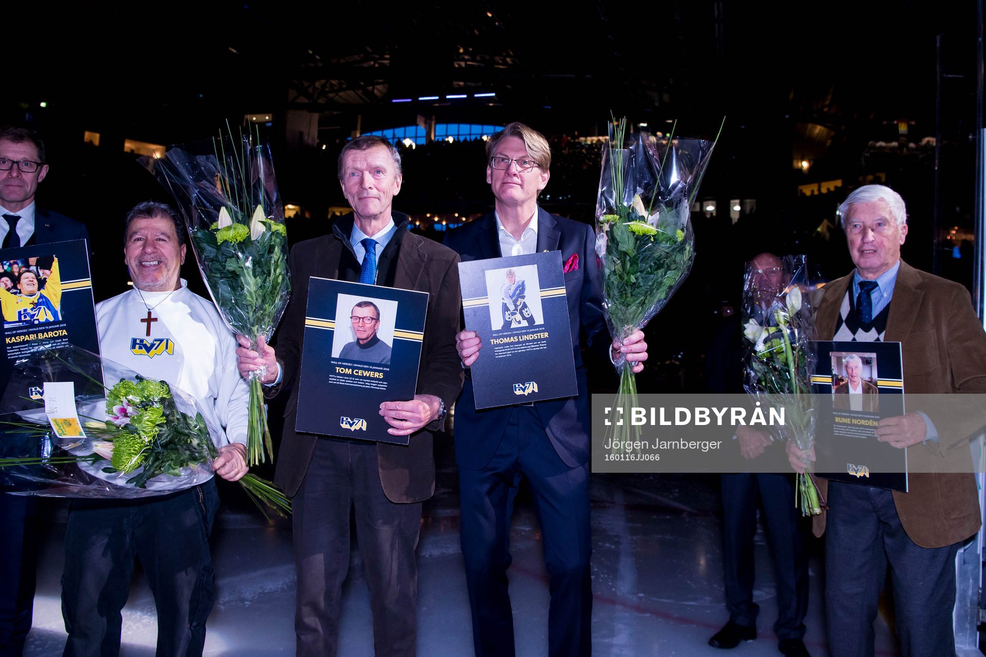 Kaspari Barota, Tom Cewers, Thomas Lindster och Rune Nordén