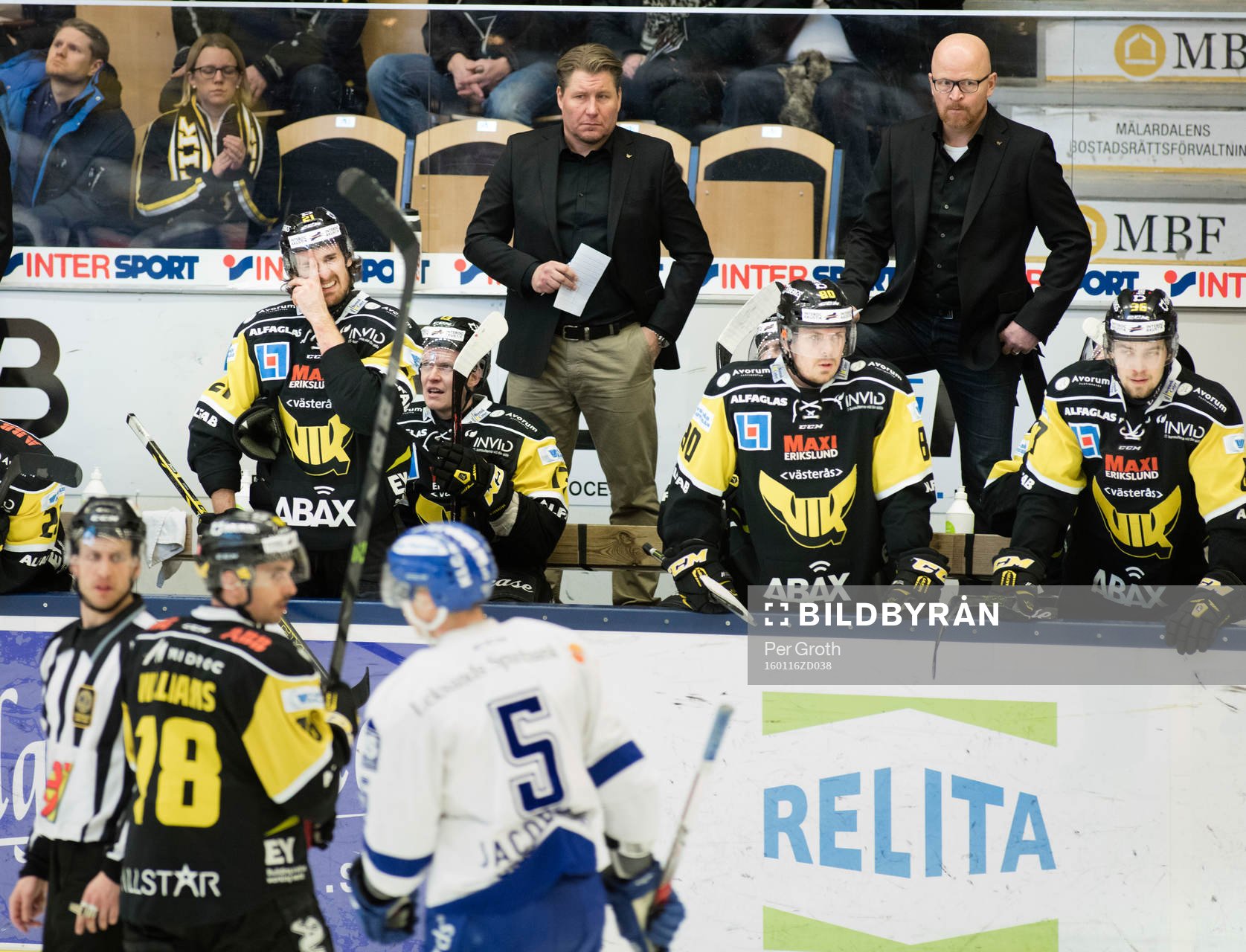 Andreas Appelgren och Johan Rosén i båset