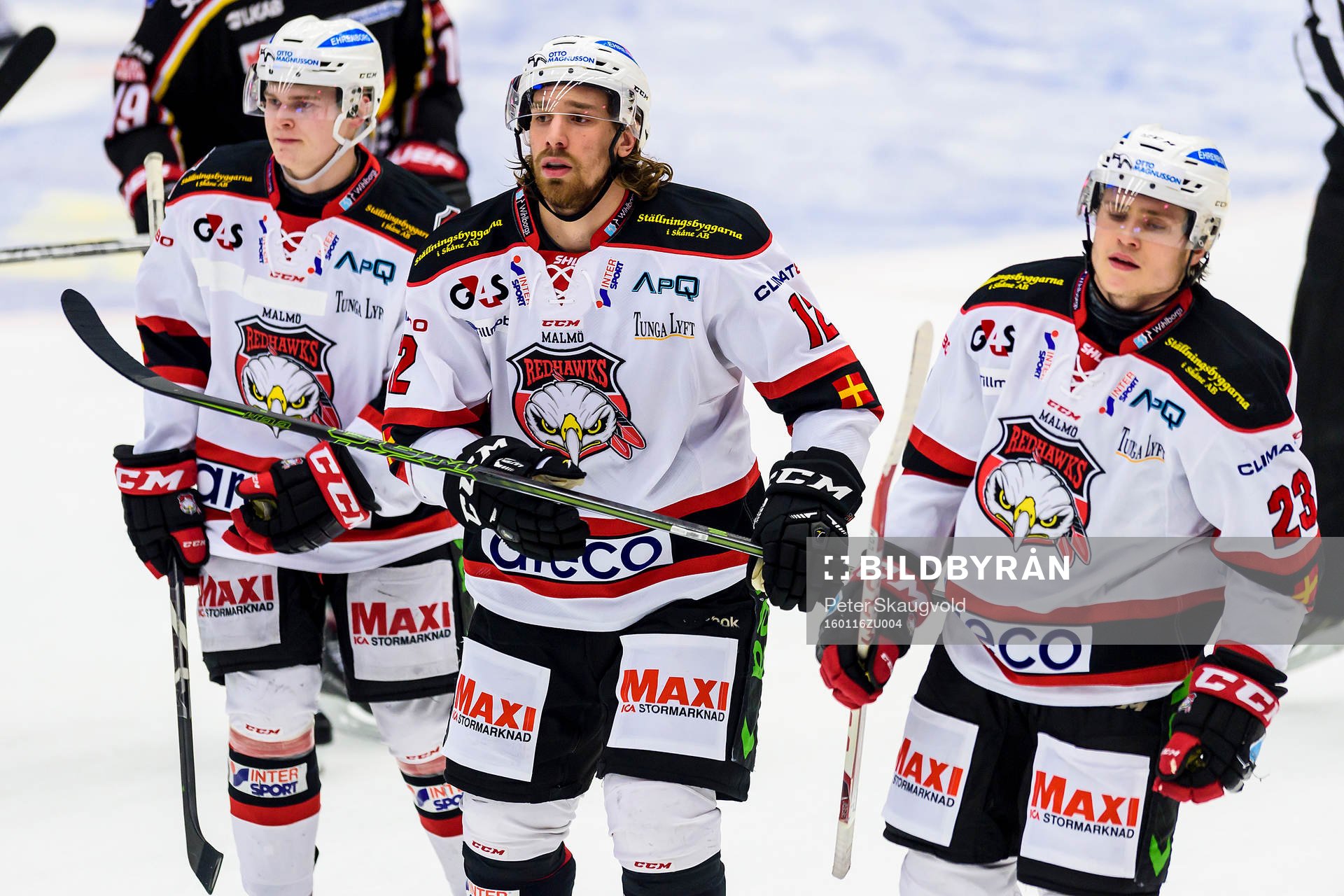 Malmö Redhawks Andreas Thuresson(m) och Christoffer