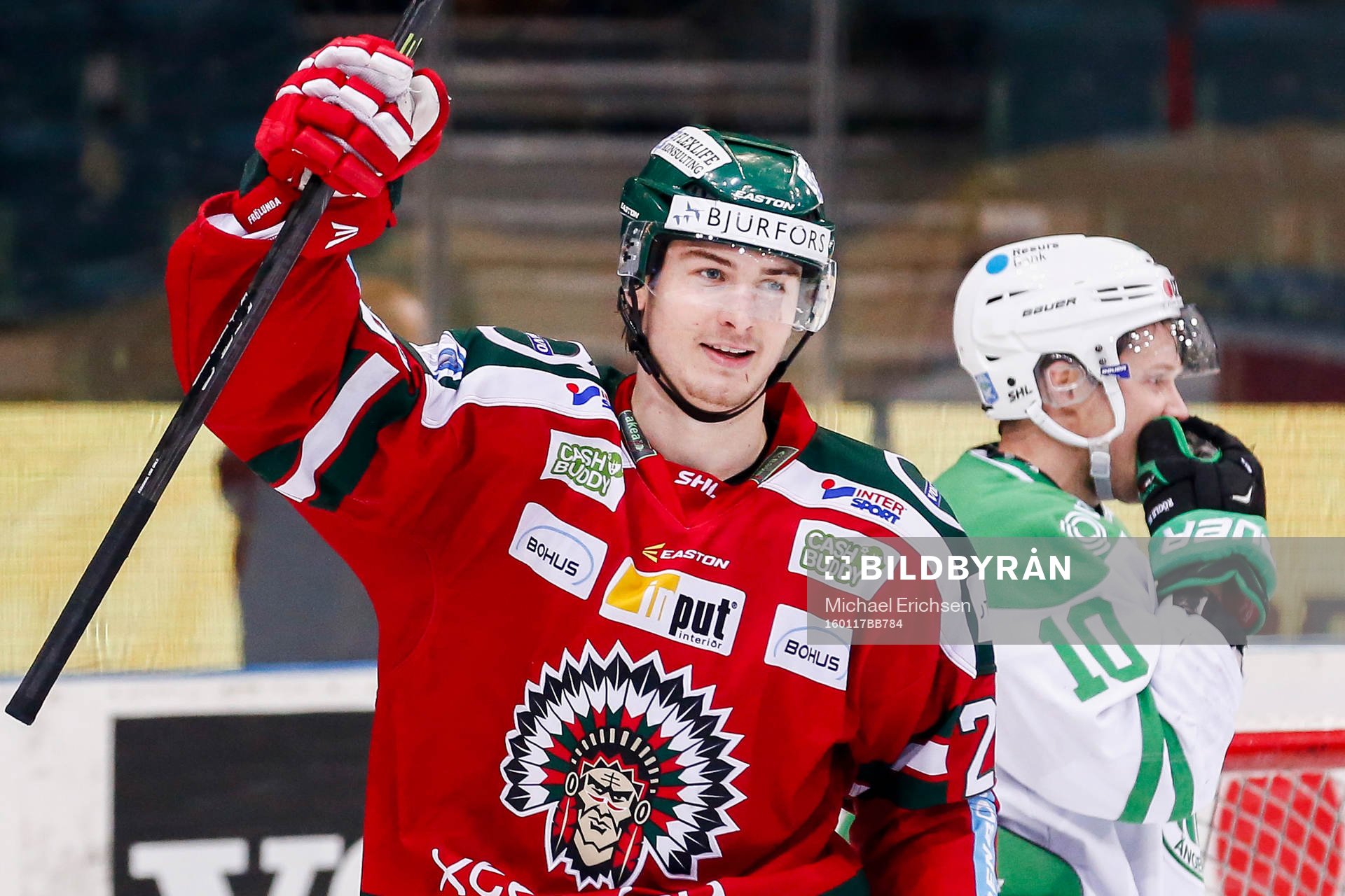Frölundas Johan Sundström jublar